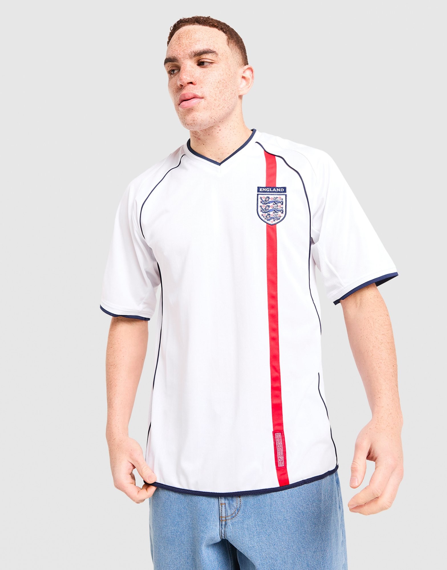Score Draw England '02 Home Retro Shirt Herren