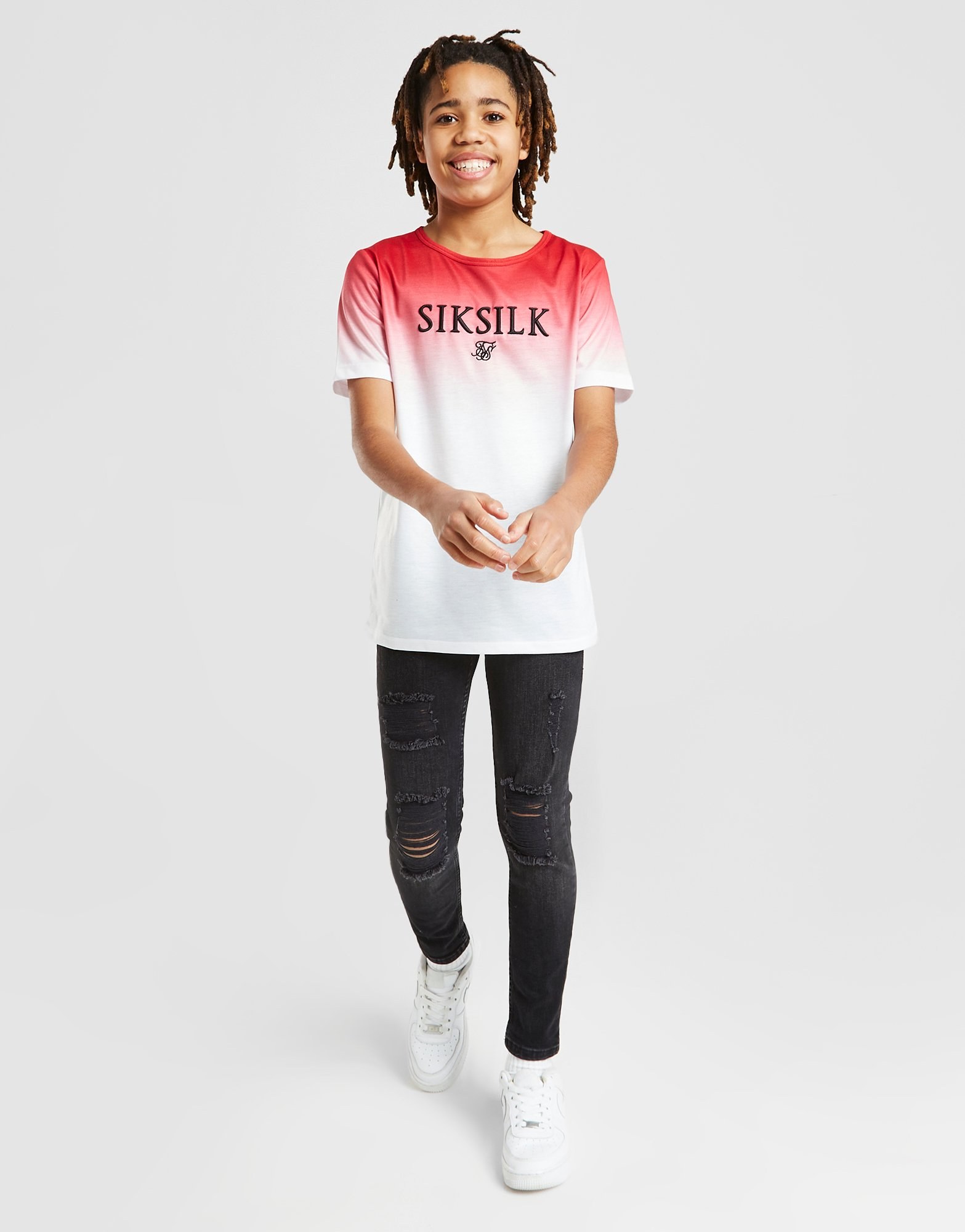 SikSilk High Fade T-Shirt Kinder