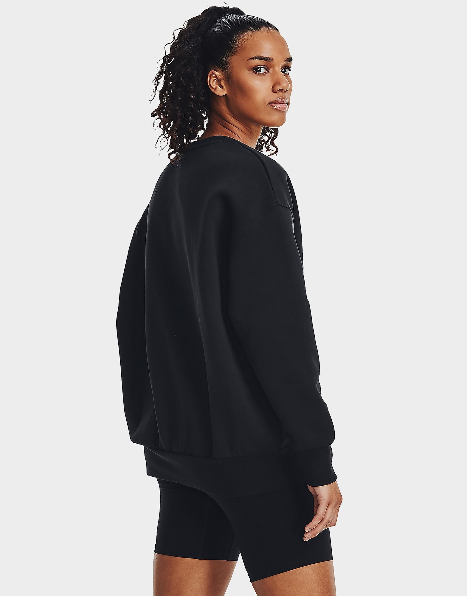 Under Armour Icon Fleece Oversize-Oberteil mit Rundhalsausschnitt