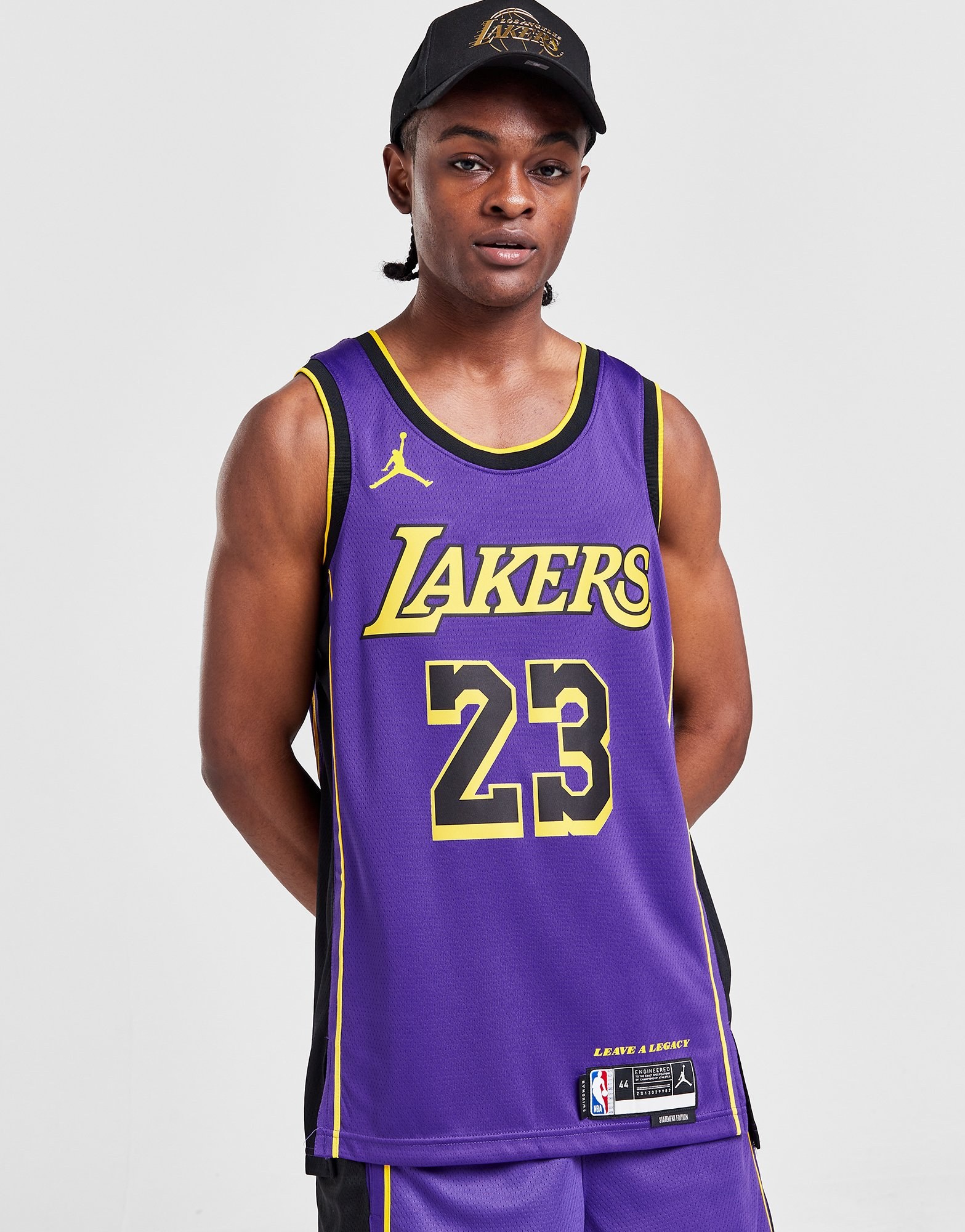 Jordan NBA LA Lakers James #23 Swingman Jersey