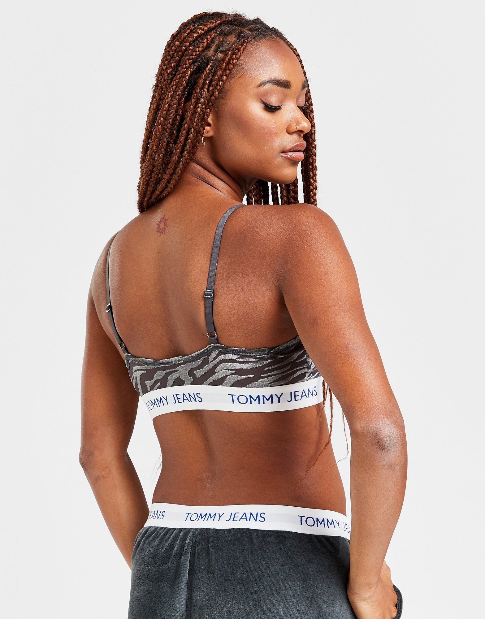 Tommy Jeans Velour Bandeau Bralette