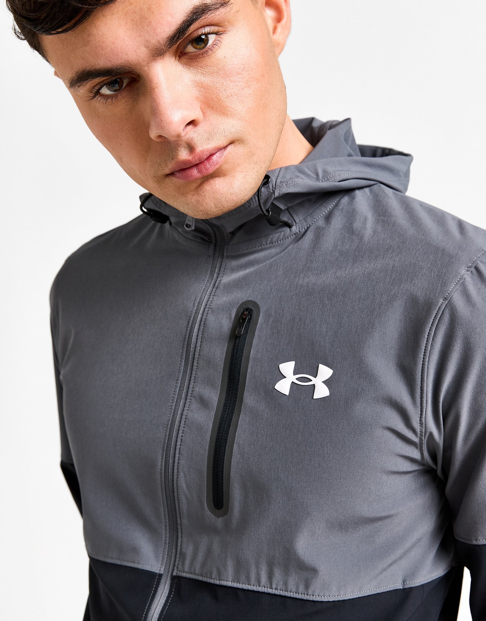 Under Armour Vanish Colour Block Hoodie mit durchgehendem Reißverschluss
