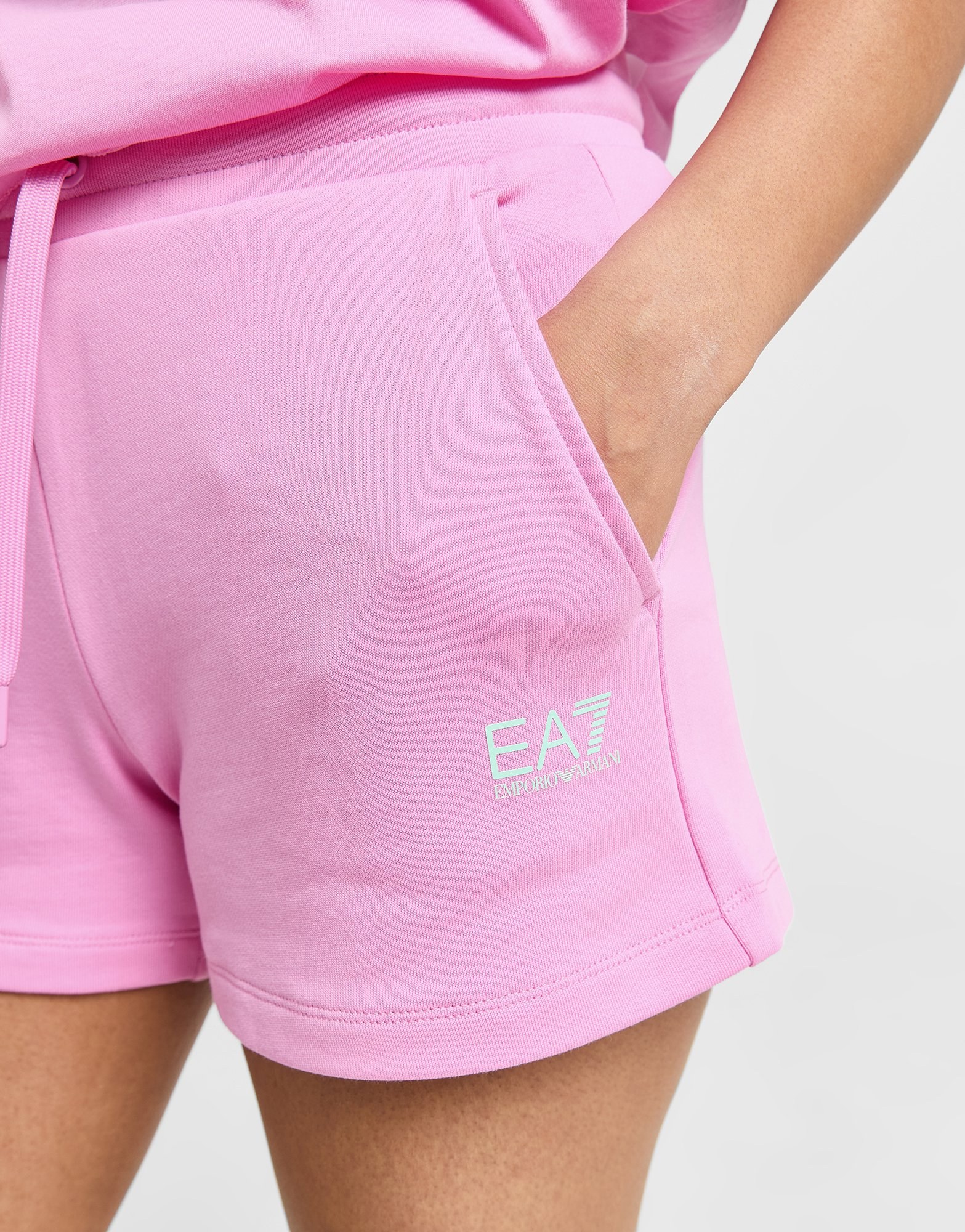 EA7 Emporio Armani Logo Fleece Shorts