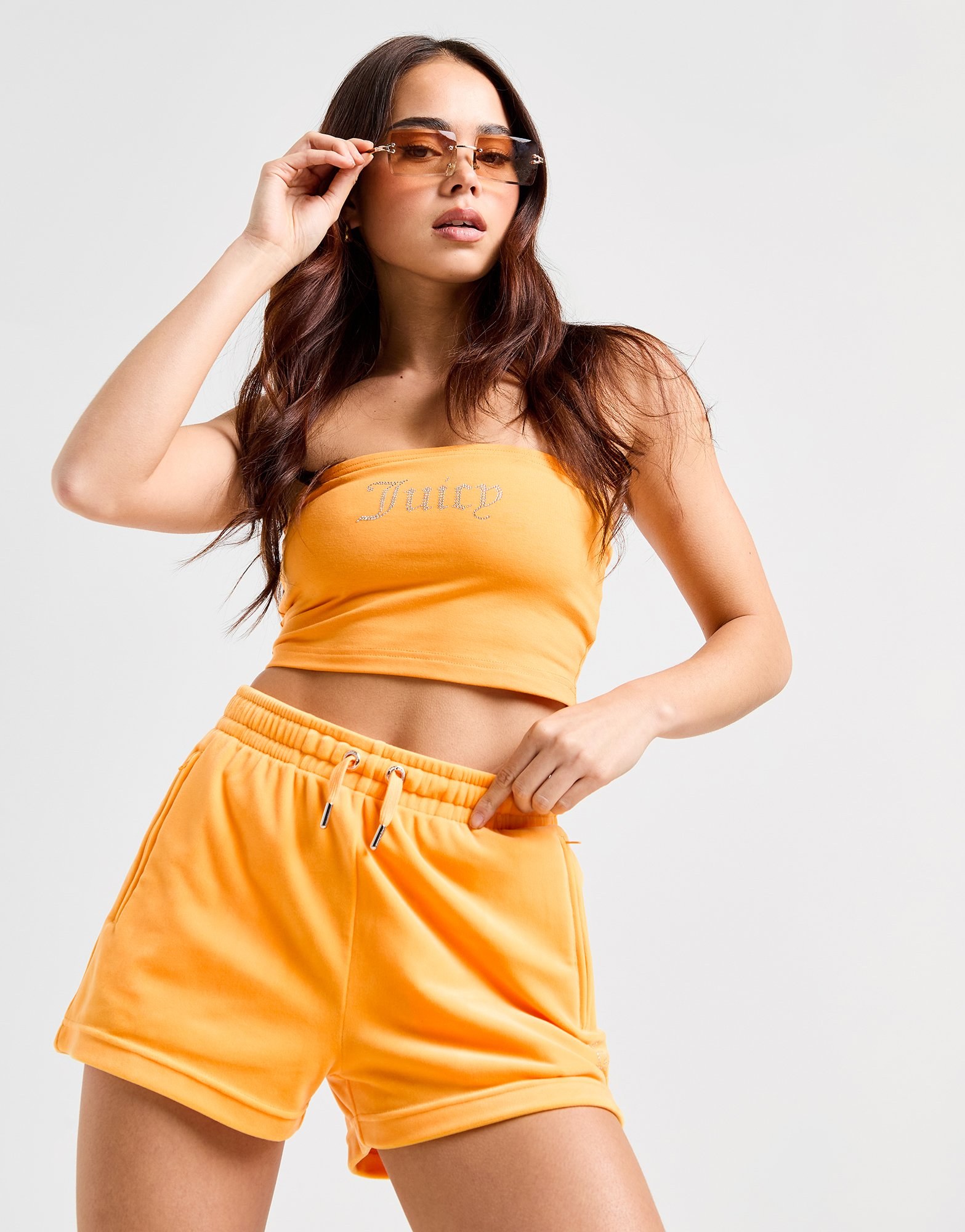 JUICY COUTURE Diamante Logo Bandeau Top Damen