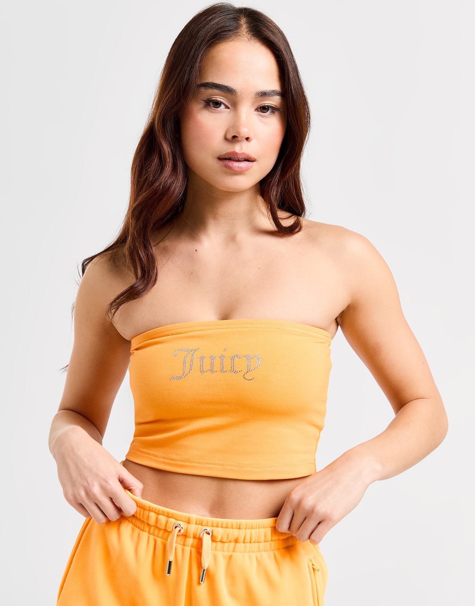 JUICY COUTURE Diamante Logo Bandeau Top Damen