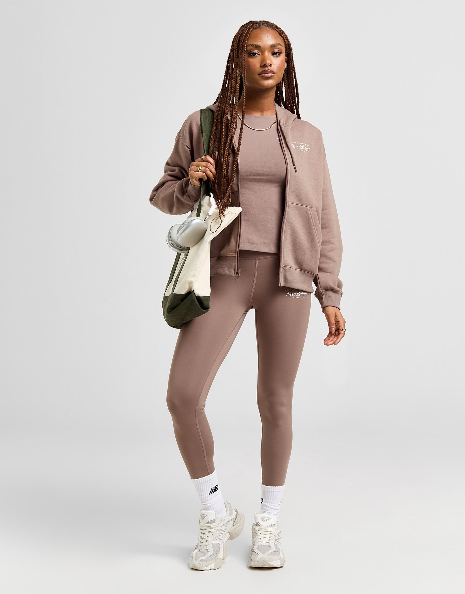 New Balance Double Script Full Zip Hoodie