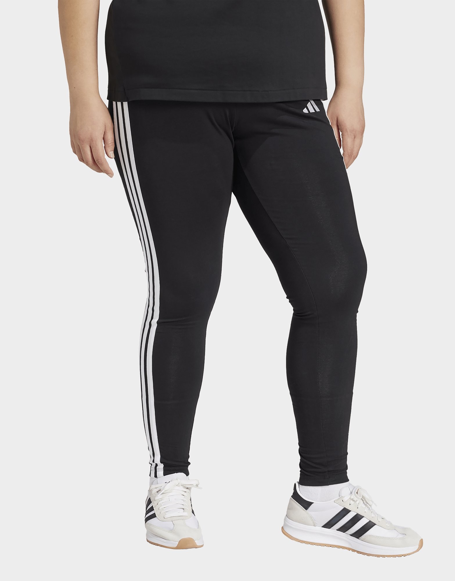 adidas Essentials 3-streifen Cotton Leggings – Große Größen