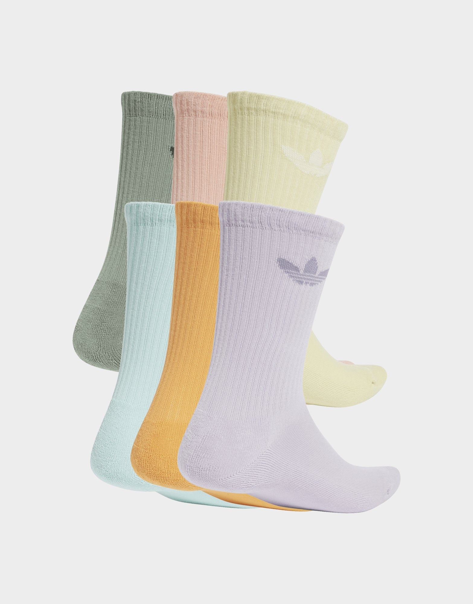 adidas Originals 6-Pack Trefoil Cushion Crew Socks