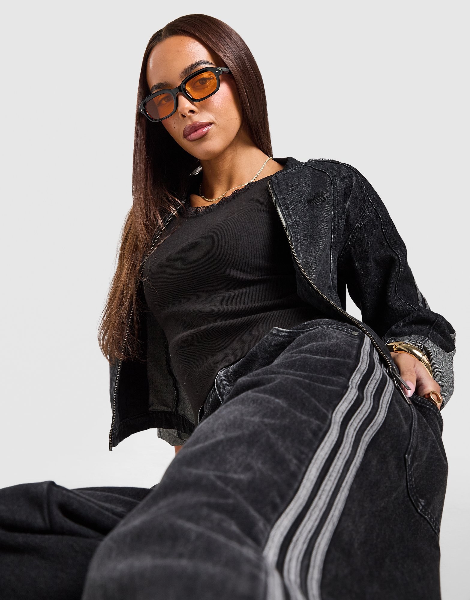 adidas Originals Adicolor Denim 3-Streifen Trainingshose