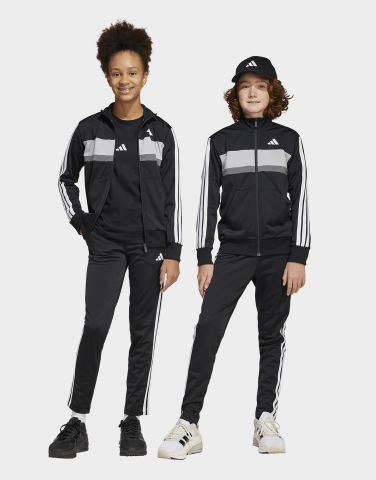 adidas Seasonal Essentials Tiberio 3-streifen Tricot Kids Trainingsanzug