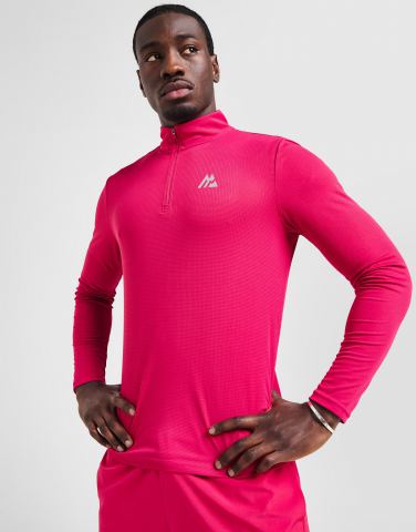MONTIREX Peak Grid 1/4 Zip Top