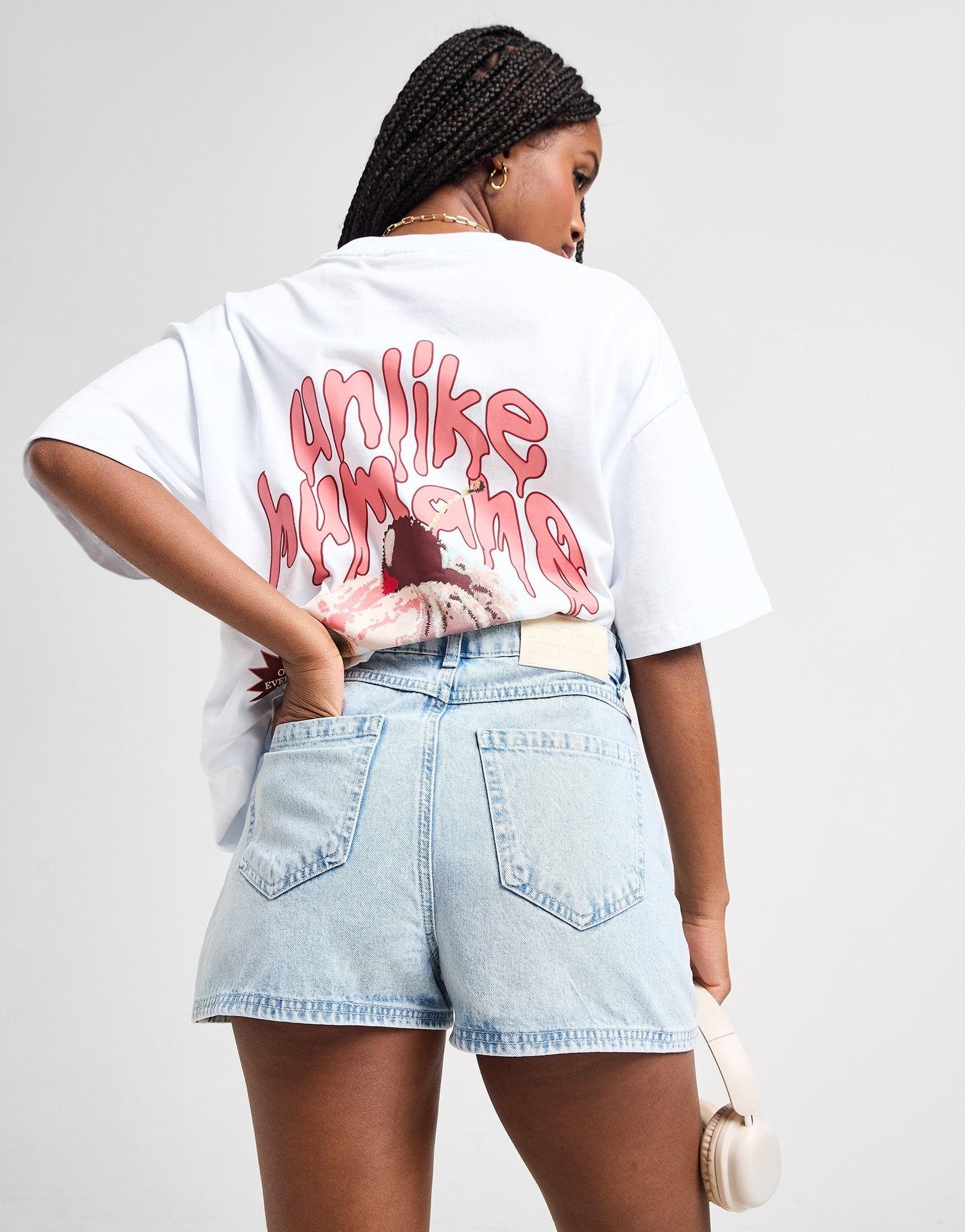 Unlike Humans High-Rise Mom Shorts Damen