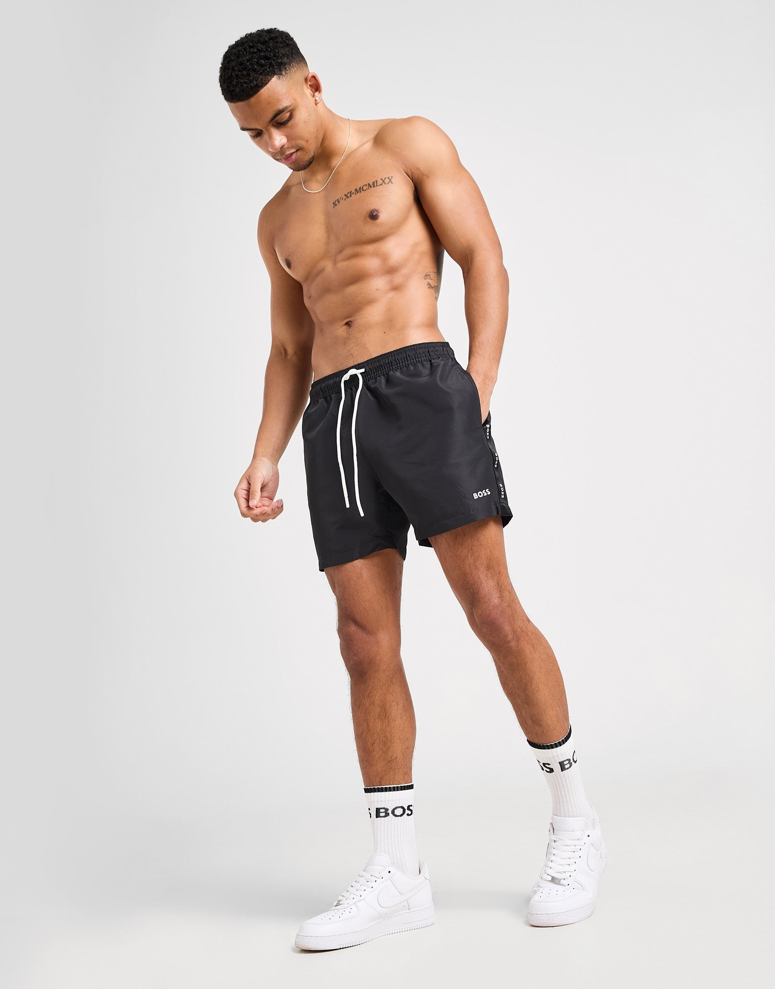BOSS Repeat Tape Badeshorts