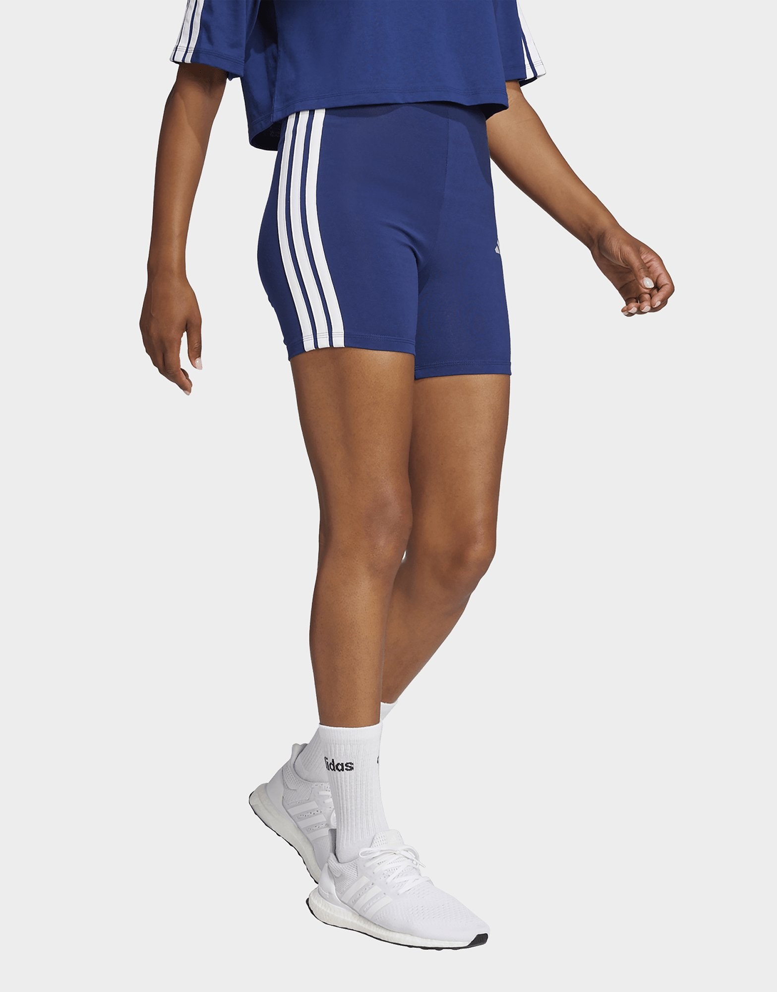adidas Essentials 3-streifen High Waisted Kurze Leggings