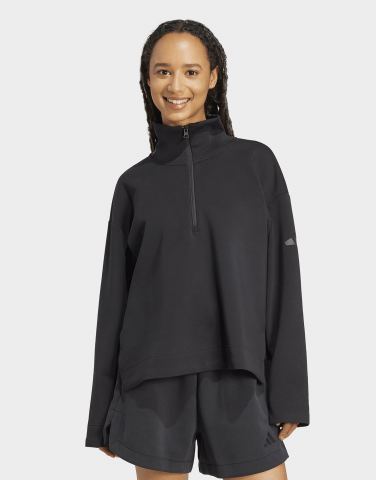 adidas Soft Lux Sweatshirt, Reißverschluss Bis Zur Brust
