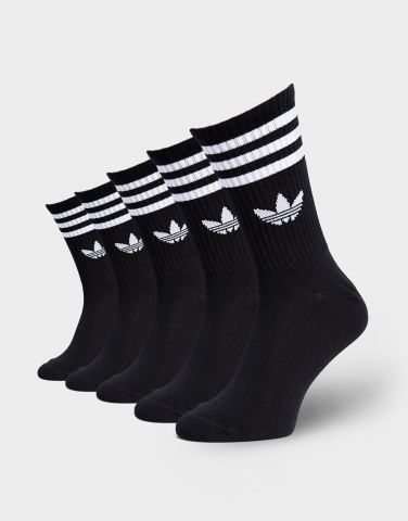 adidas 3-streifen Crew Socken, 6 Paar