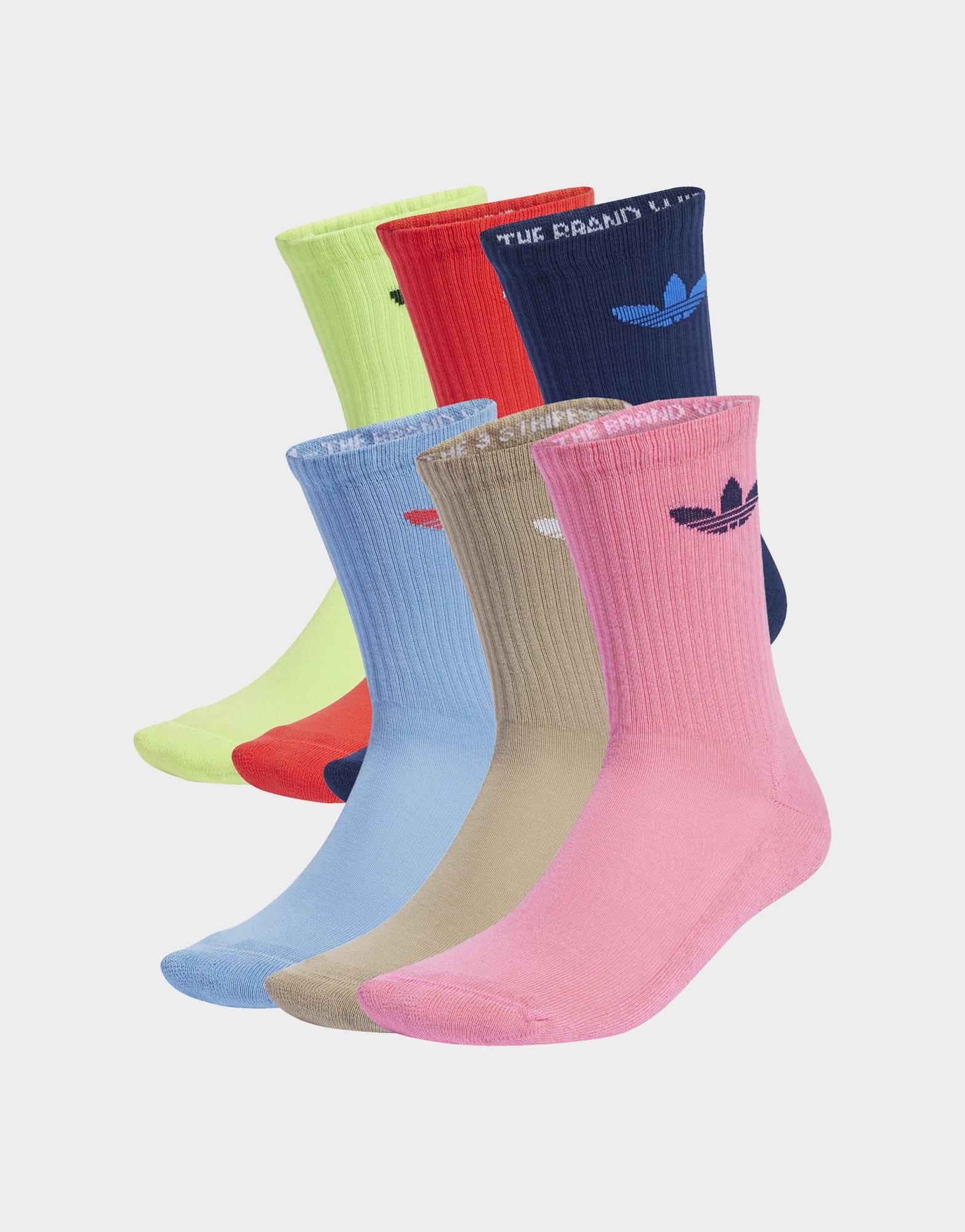 adidas Originals Trefoil Cushion Crew Socken, 6 Paar