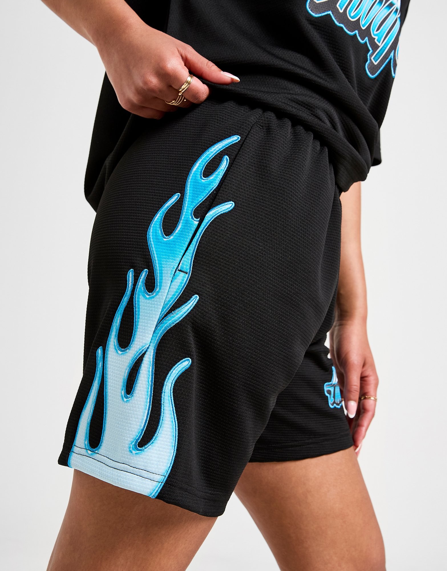 Hoodrich Erupt Poly Shorts Damen