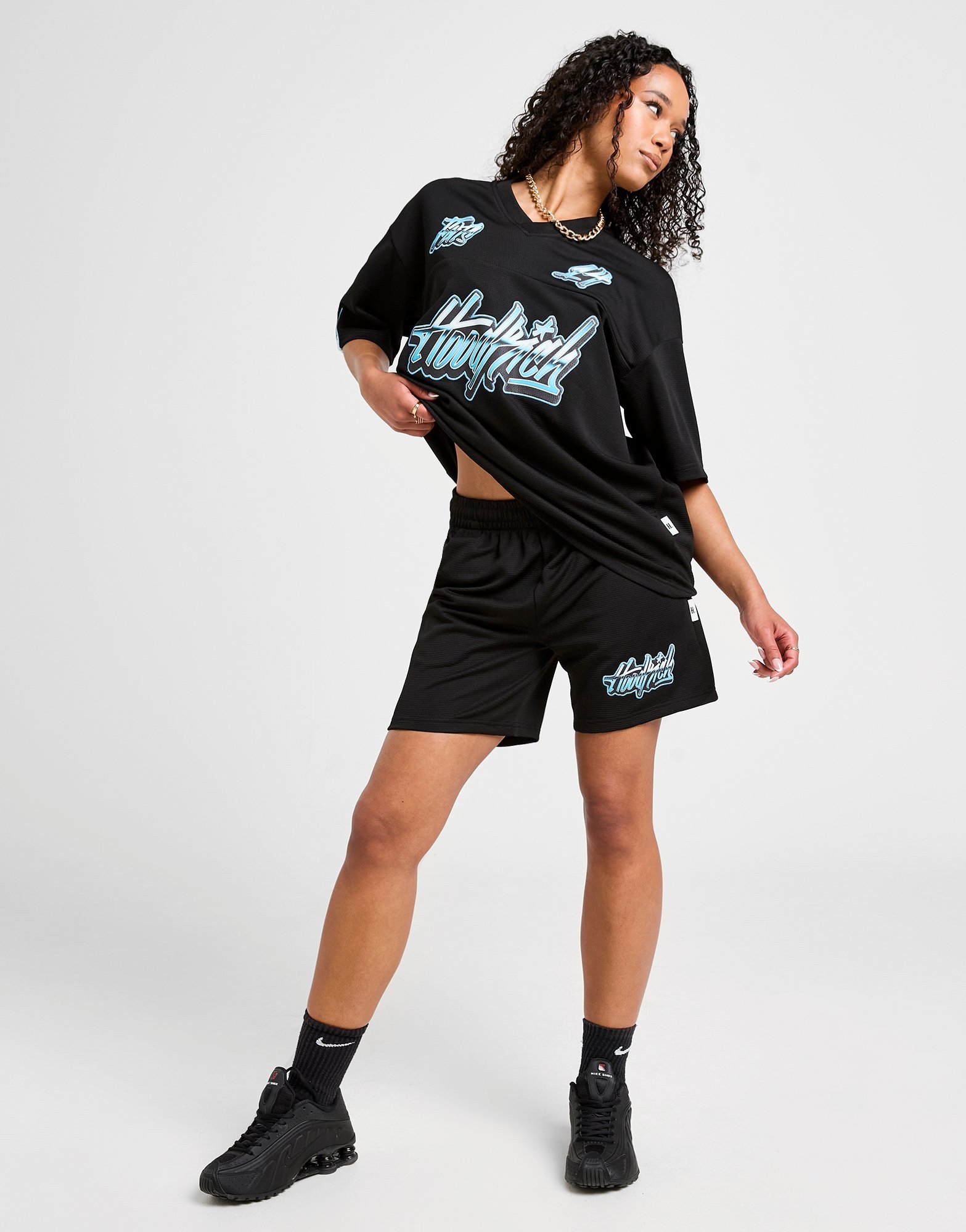 Hoodrich Erupt Poly Shorts Damen