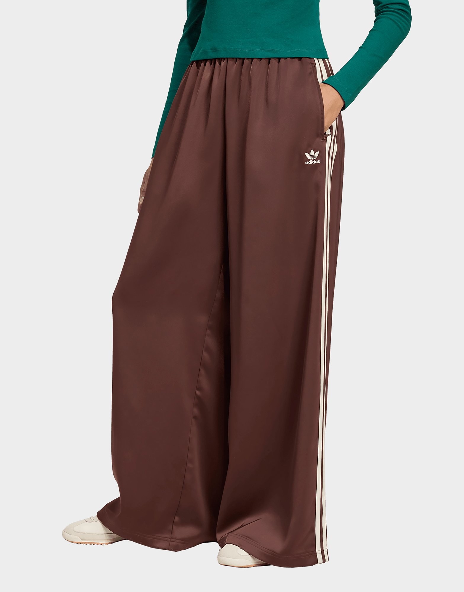 adidas Originals Adicolor Satin Wide Leg Trainingshose