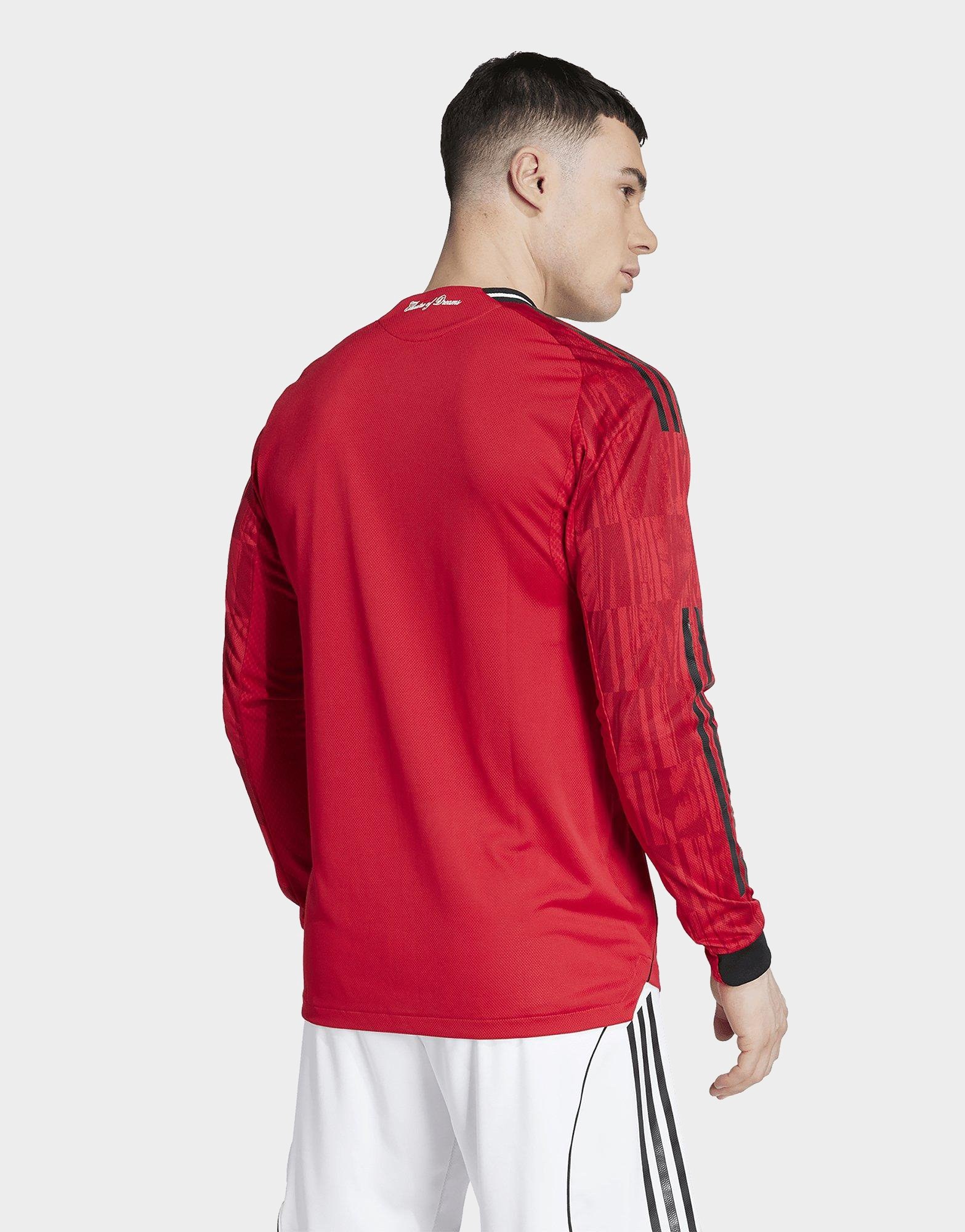 adidas Manchester United 25/26 Langärmeliges Authentic Heimtrikot
