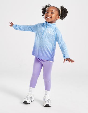 Under Armour Girls' Fade 1/4 Zip Trainingsoberteil/Leggings Set Babys