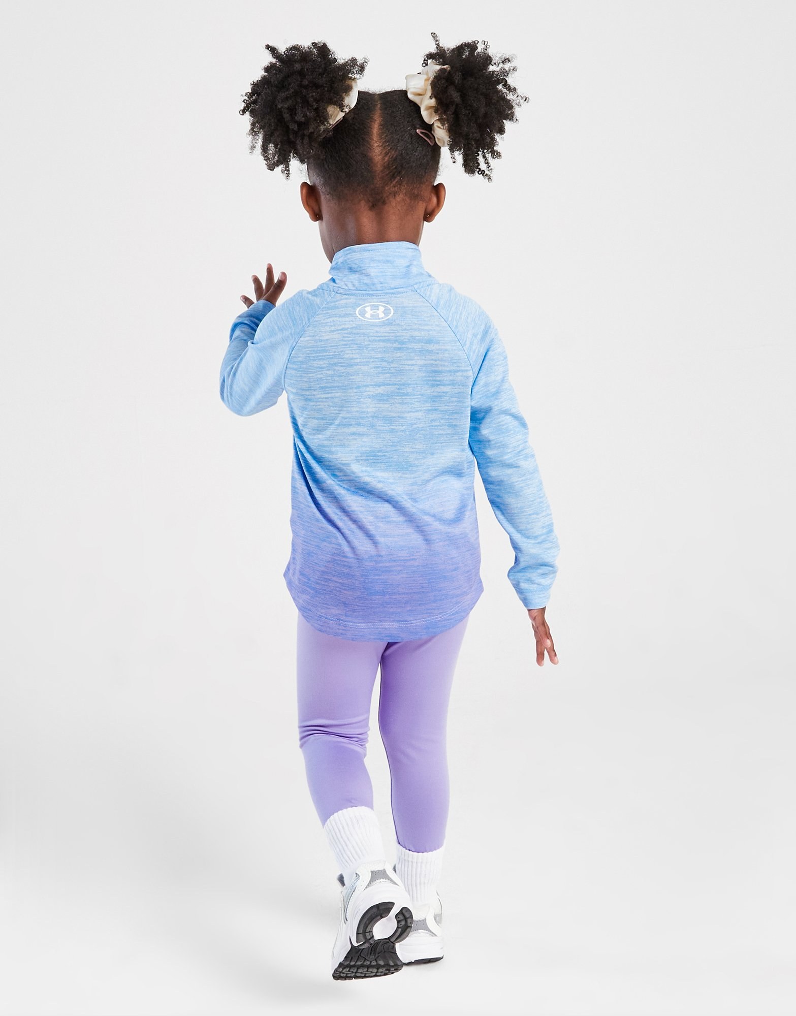 Under Armour Girls' Fade 1/4 Zip Trainingsoberteil/Leggings Set Babys