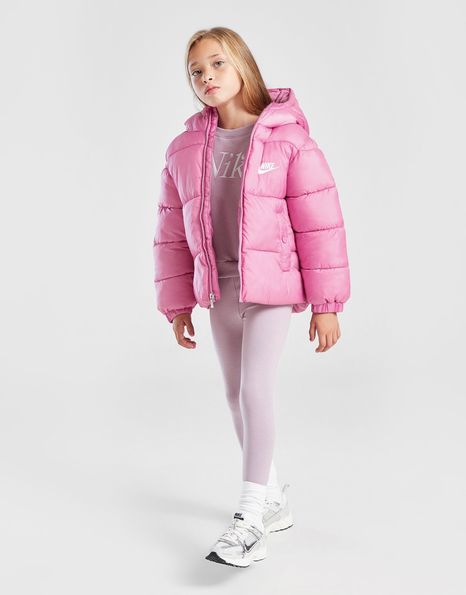 Nike Girls' Wide Baffle Puffer Jacke Kleinkinder