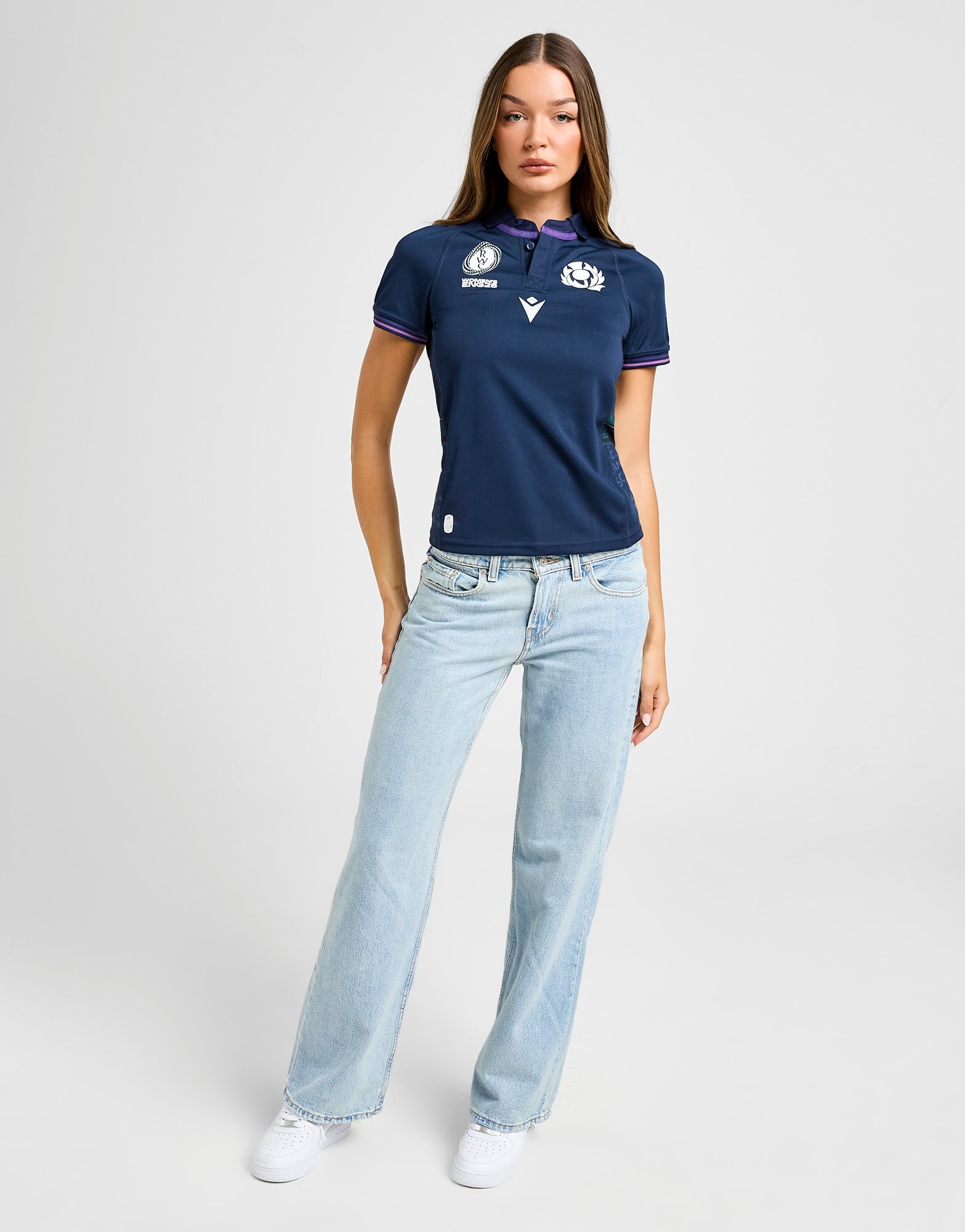 Macron Schottland Rugby WRWC Shirt Damen