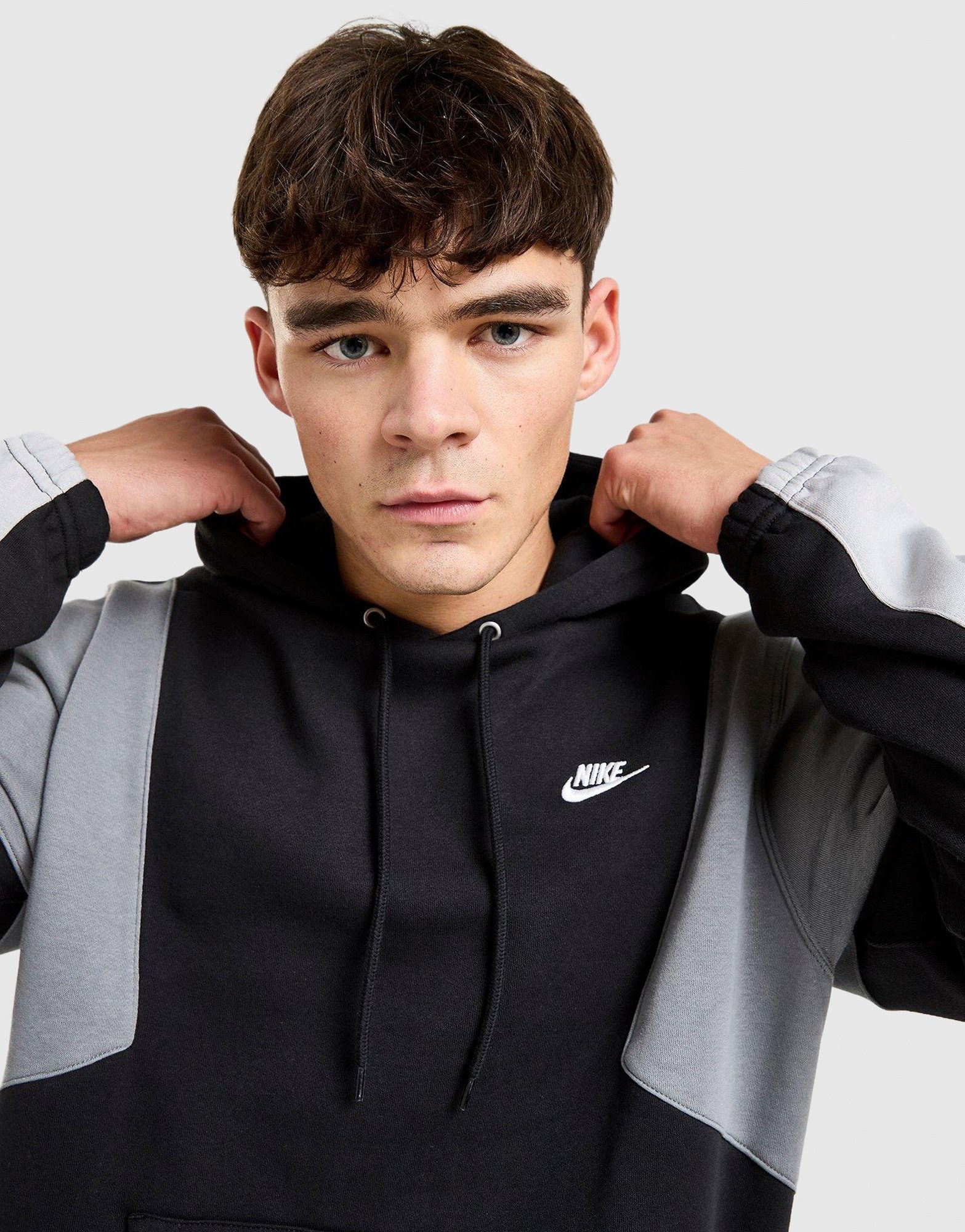 Nike Club Fleece Colour Block Hoodie