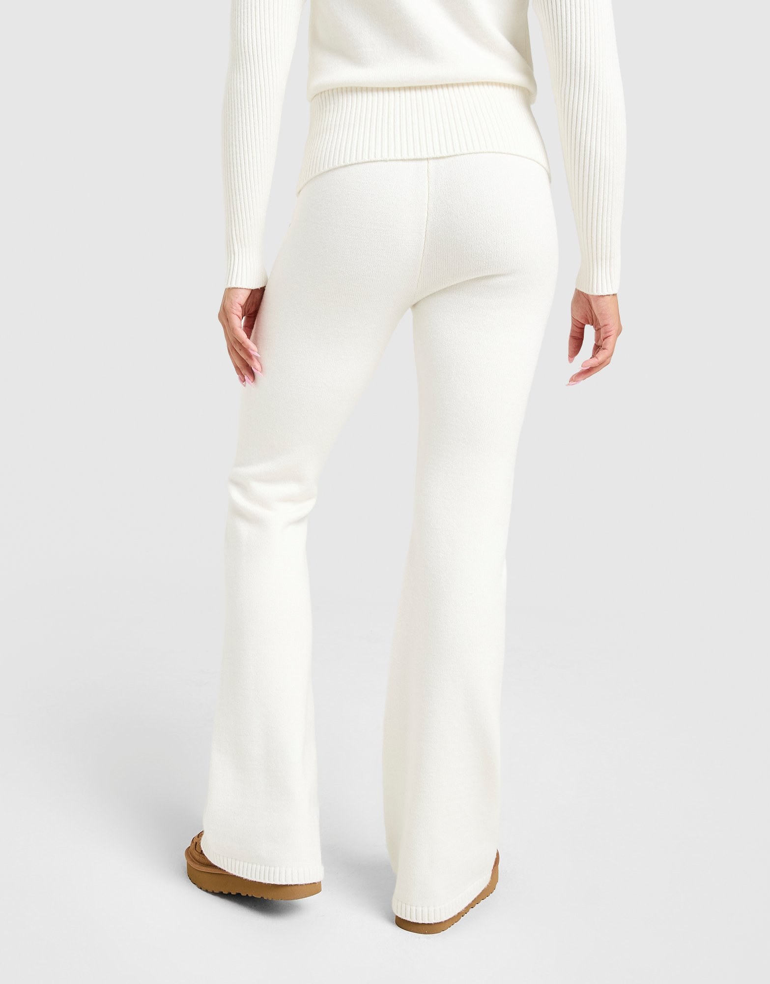 JUICY COUTURE Knit Fold-Over Schlaghose Damen