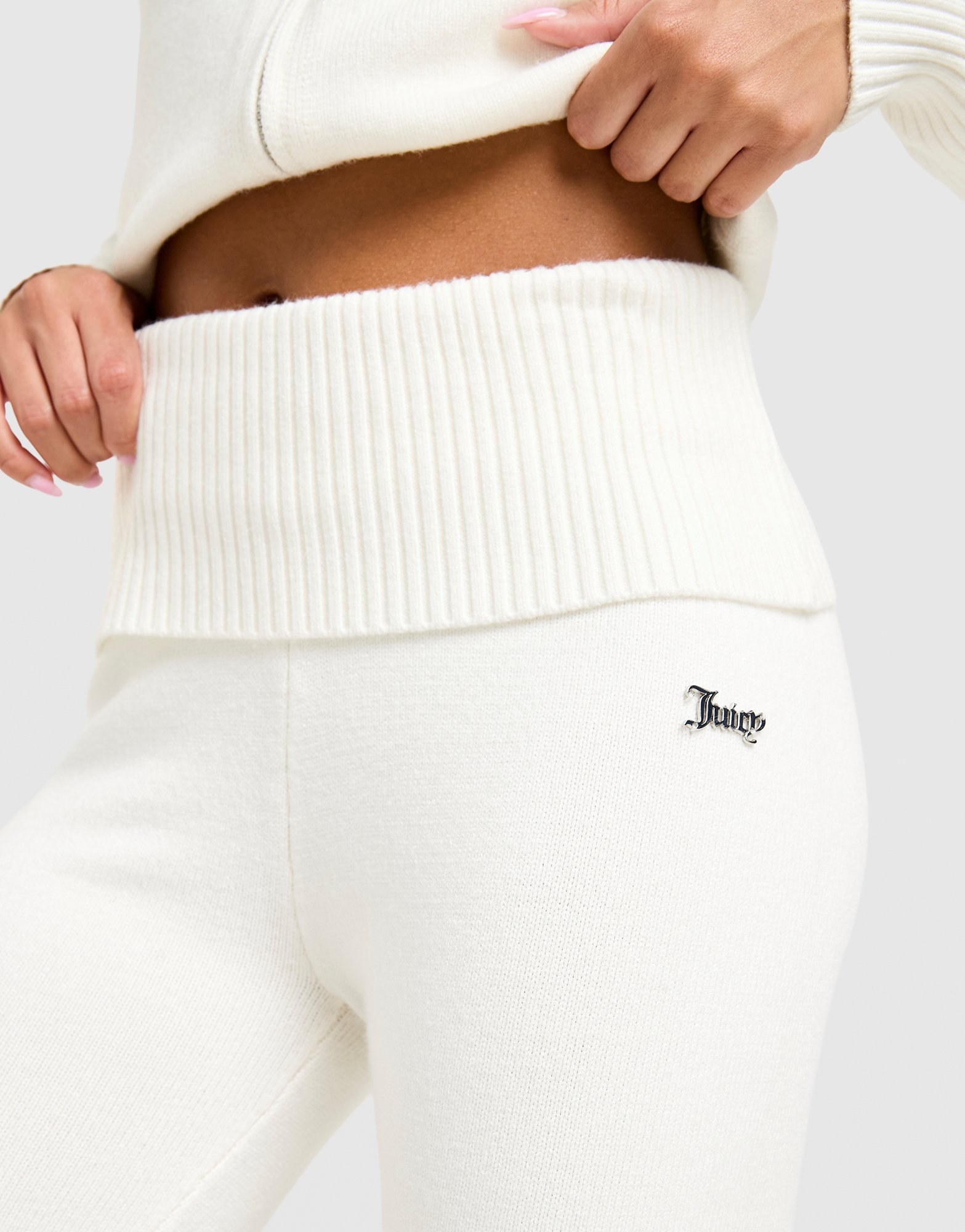 JUICY COUTURE Knit Fold-Over Schlaghose Damen