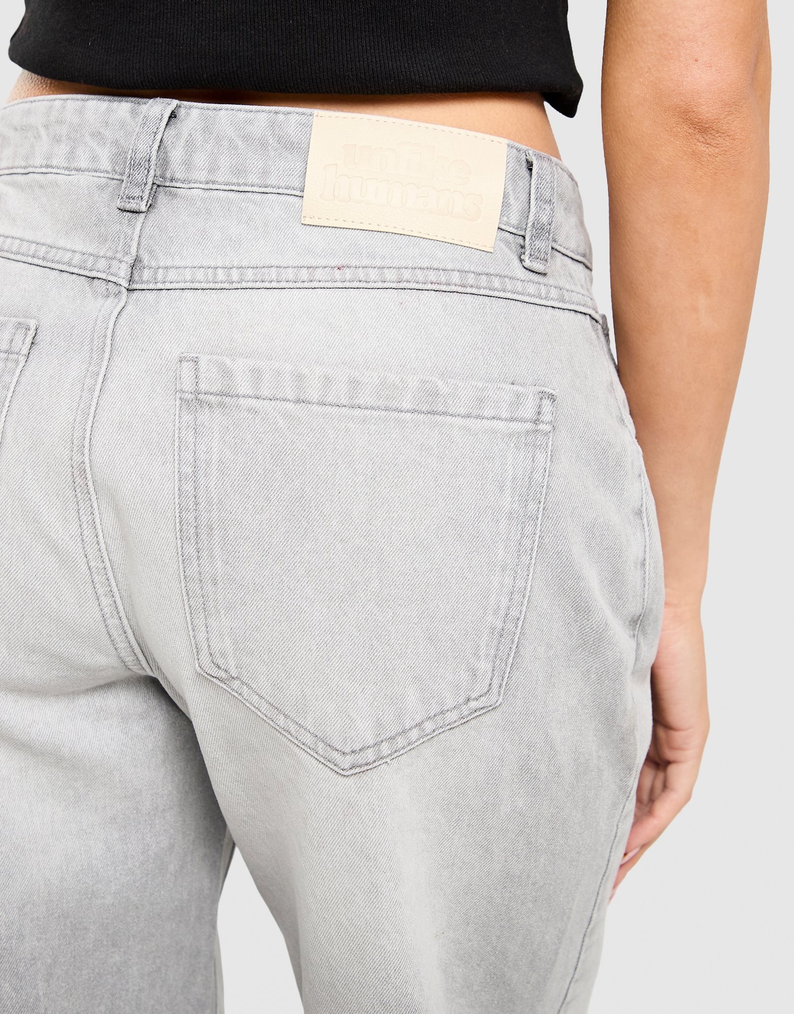 Unlike Humans Mid-Rise Loose Jeans Damen