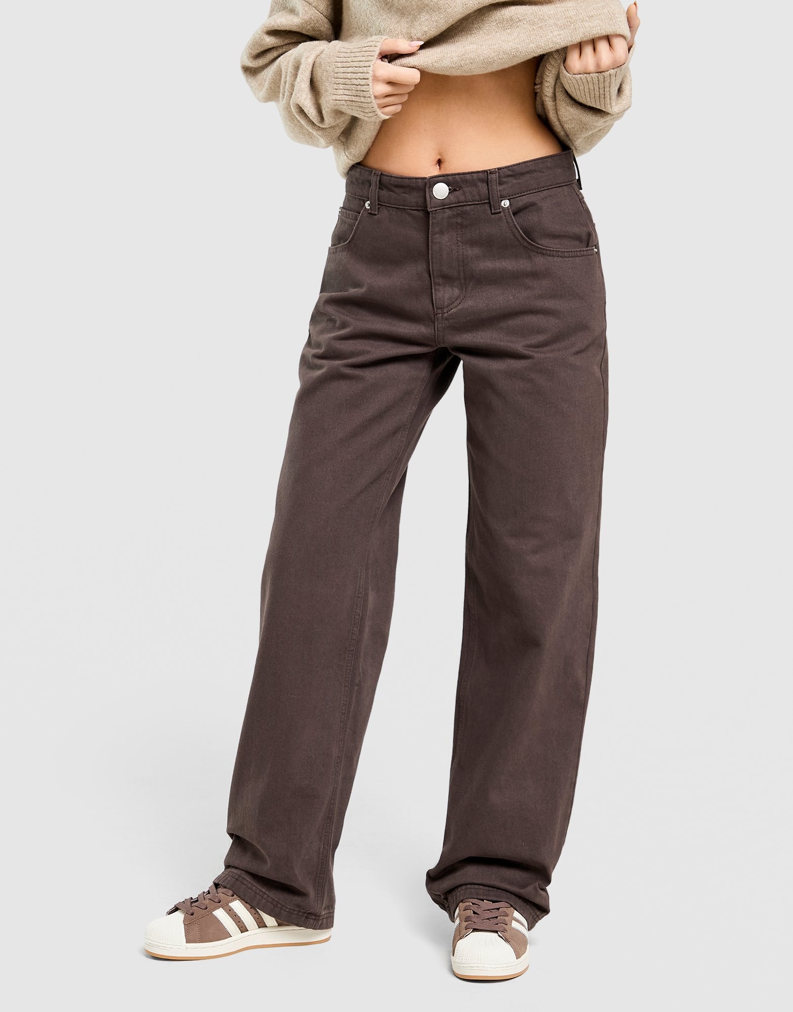 Unlike Humans Mid-Rise Loose Jeans Damen