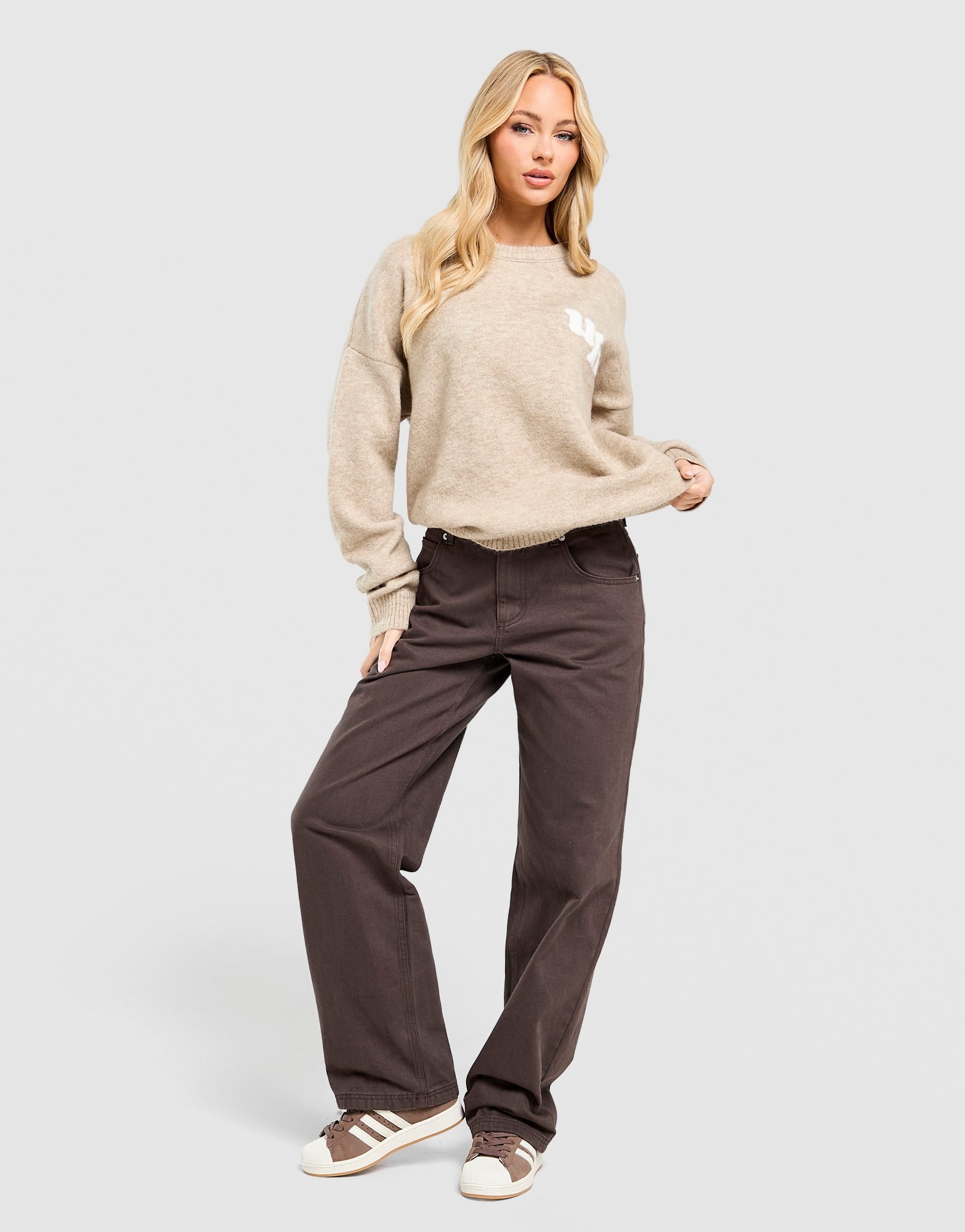 Unlike Humans Mid-Rise Loose Jeans Damen