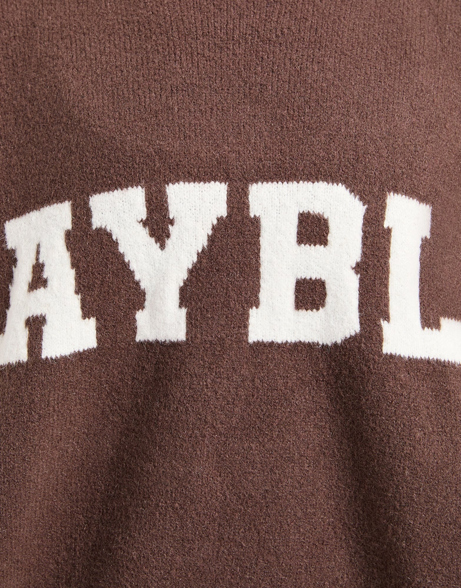 AYBL Varsity Knitted Crew Sweatshirt Damen