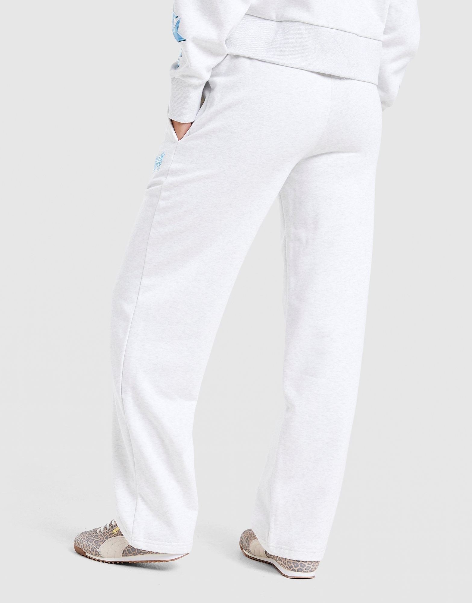 PUMA Hoops Wide Leg Jogginghose Damen
