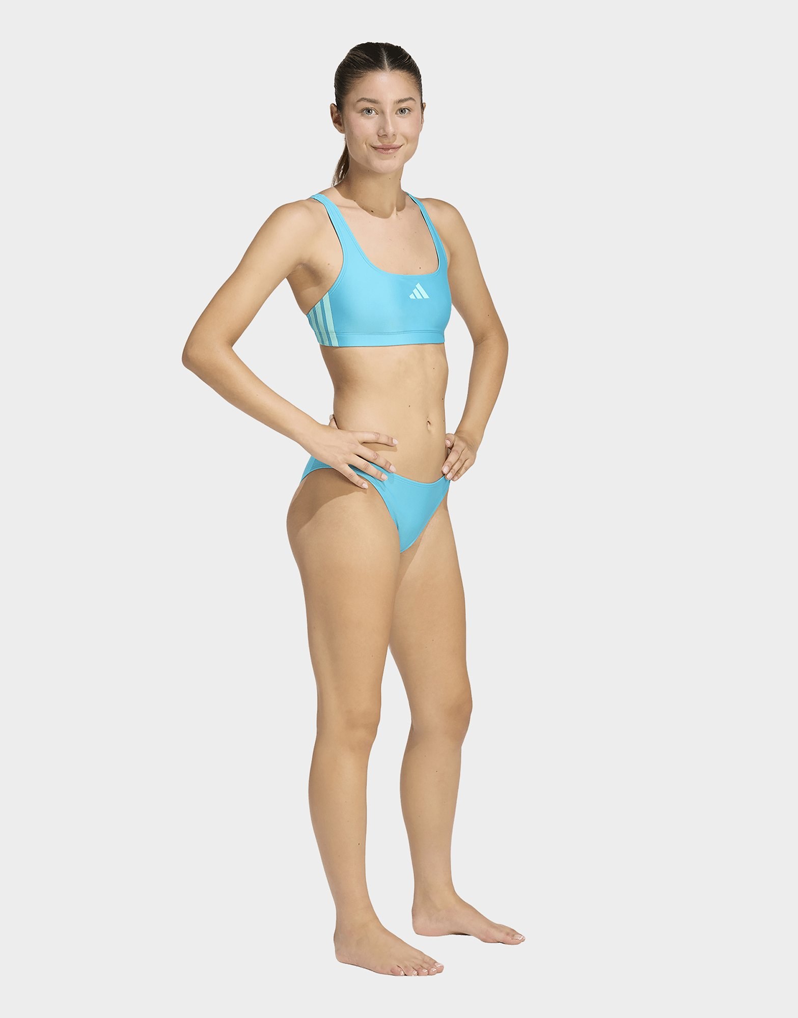 adidas 3-streifen Bikini V-förmiger Rückenausschnitt