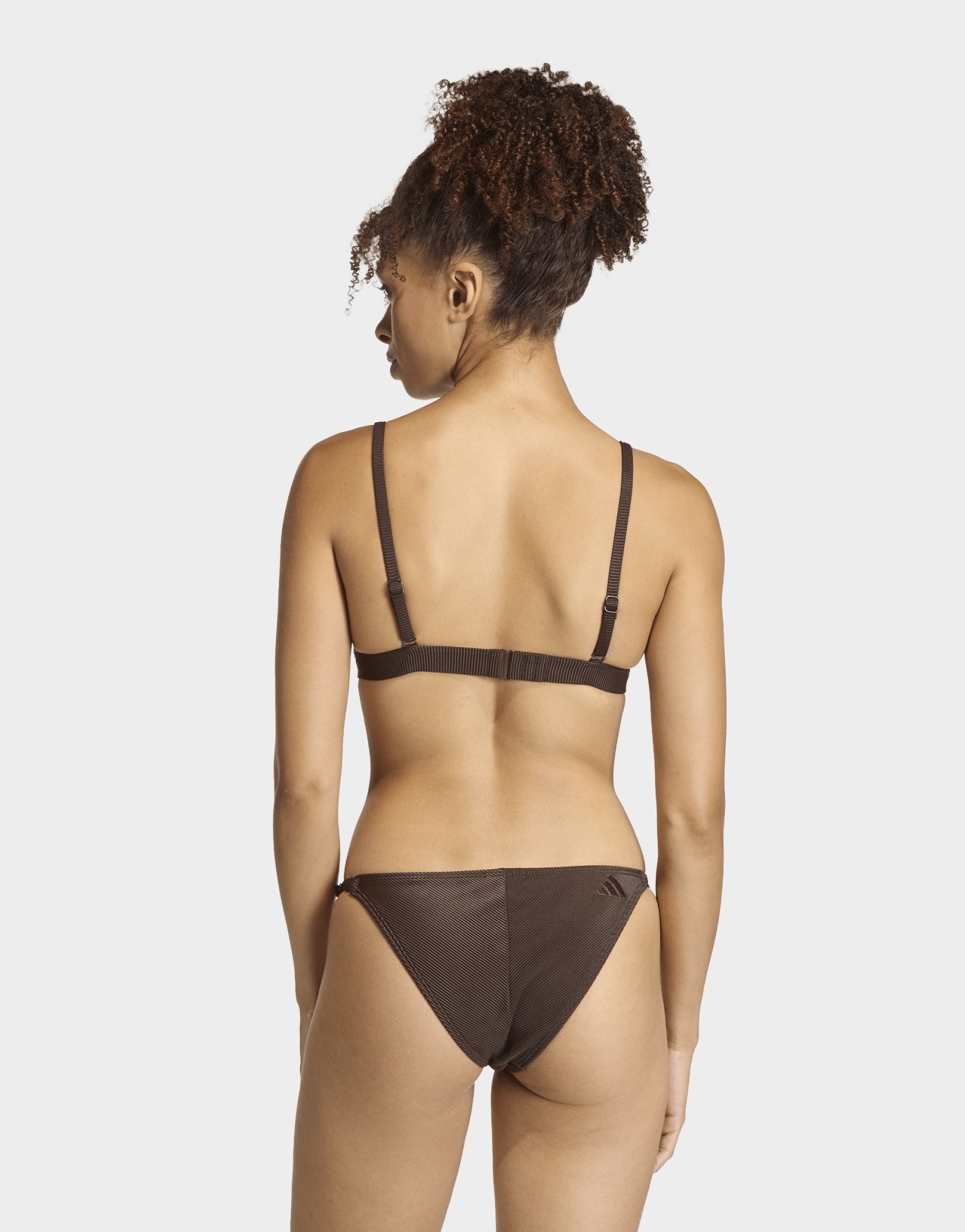 adidas Iconisea Ribbed Padded Triangle Bikini Top