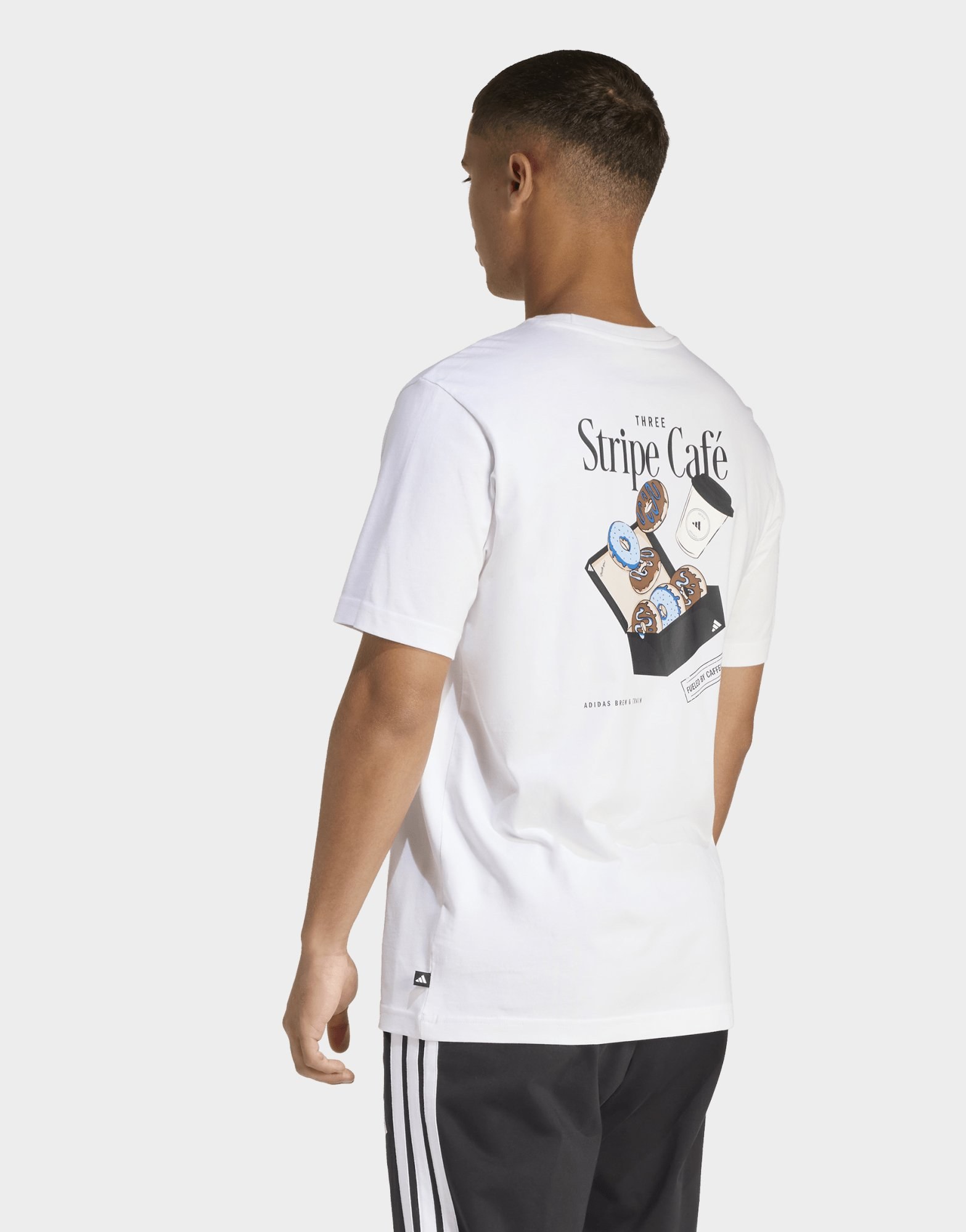 adidas Coffee Cafe Donut Box Graphic T-shirt