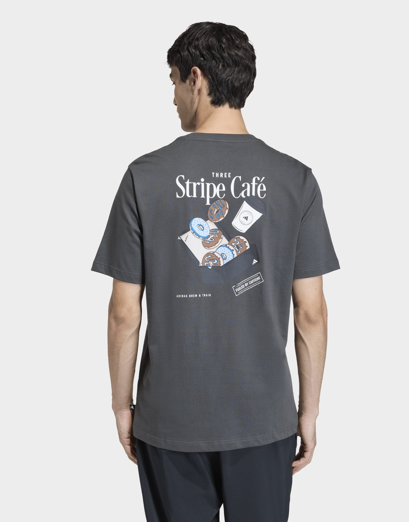 adidas Coffee Cafe Donut Box Graphic T-shirt
