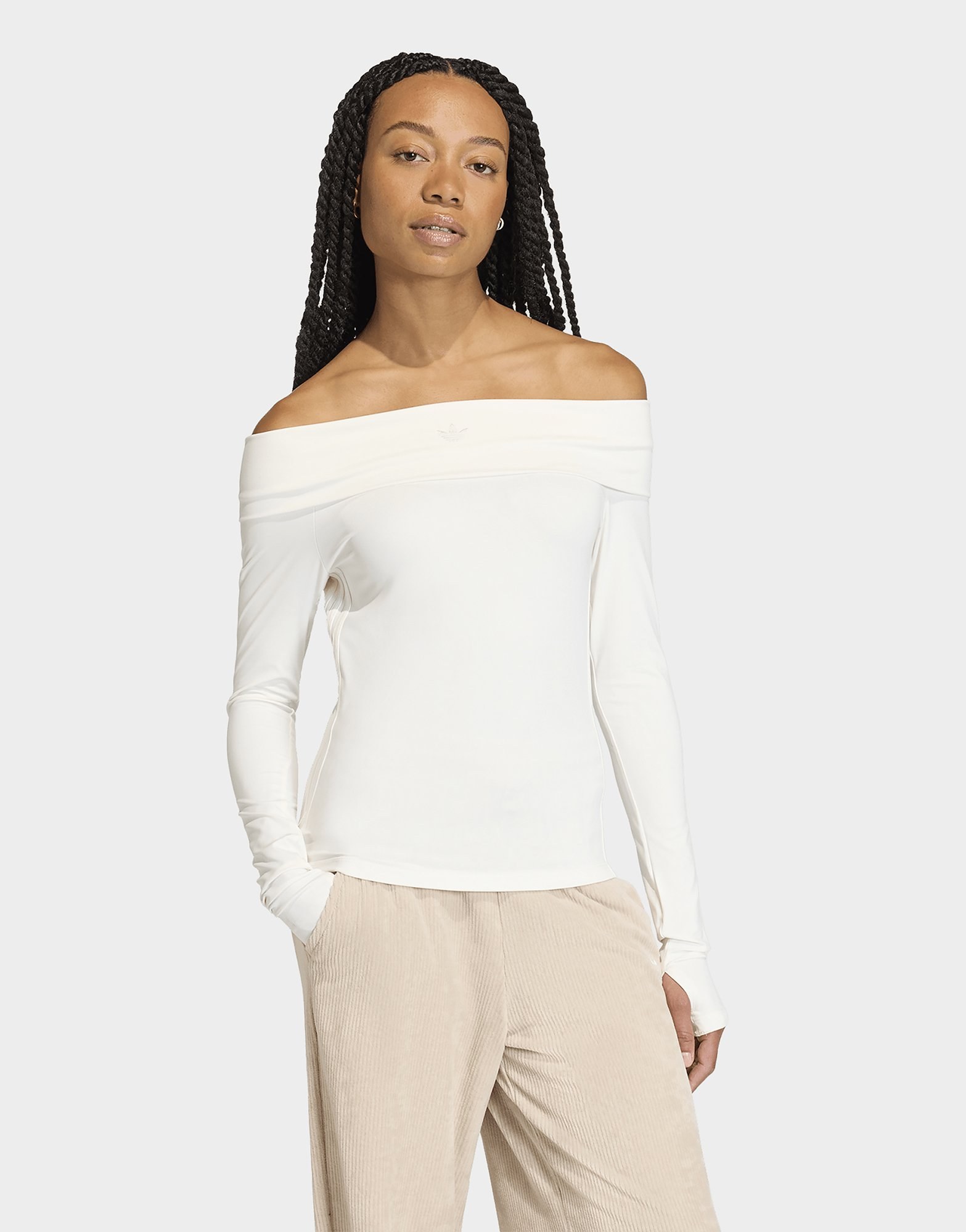 adidas Originals Off-shoulder Longsleeve