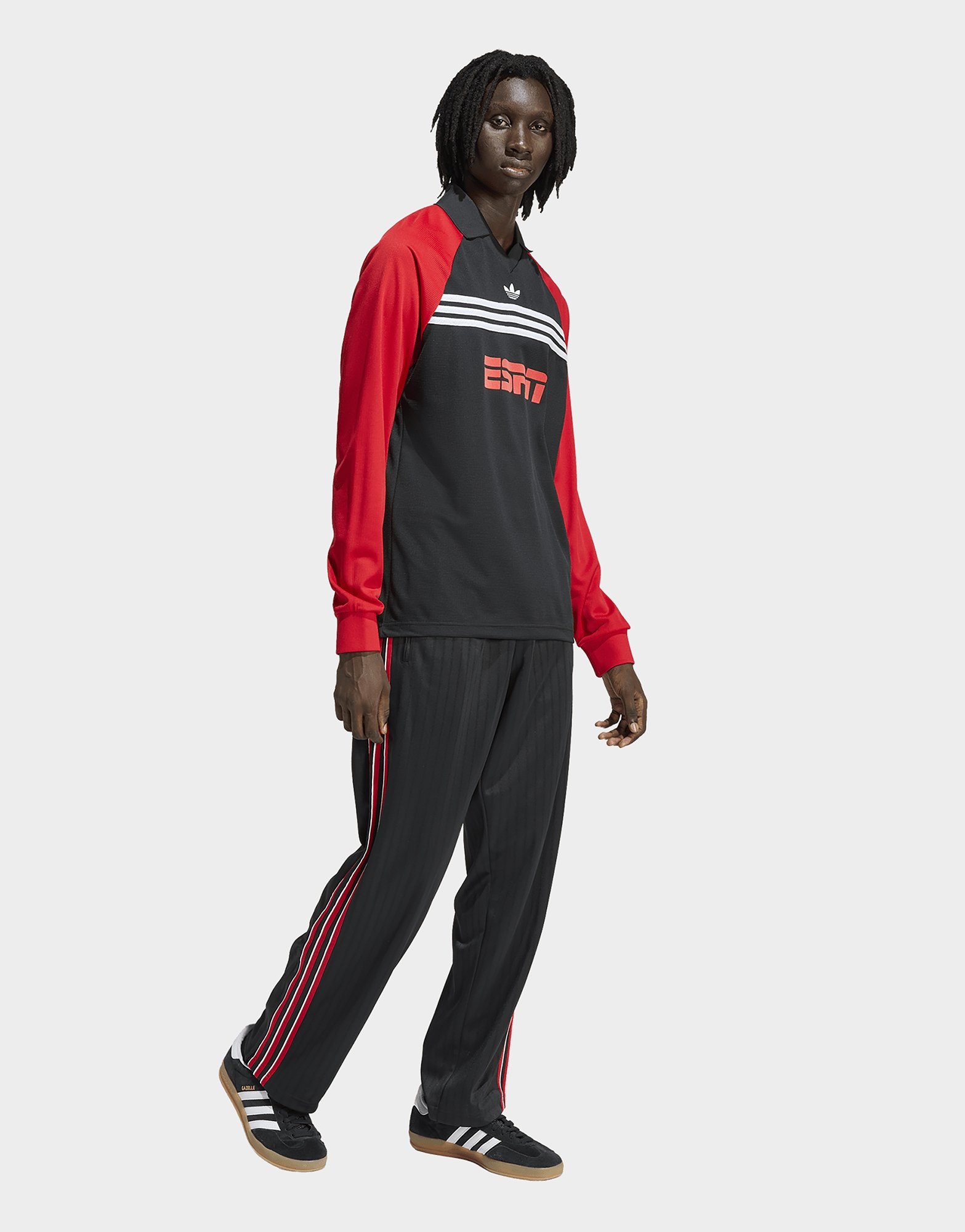 adidas Firebird Locker Geschnittene Nadelstreifen Trainingshose