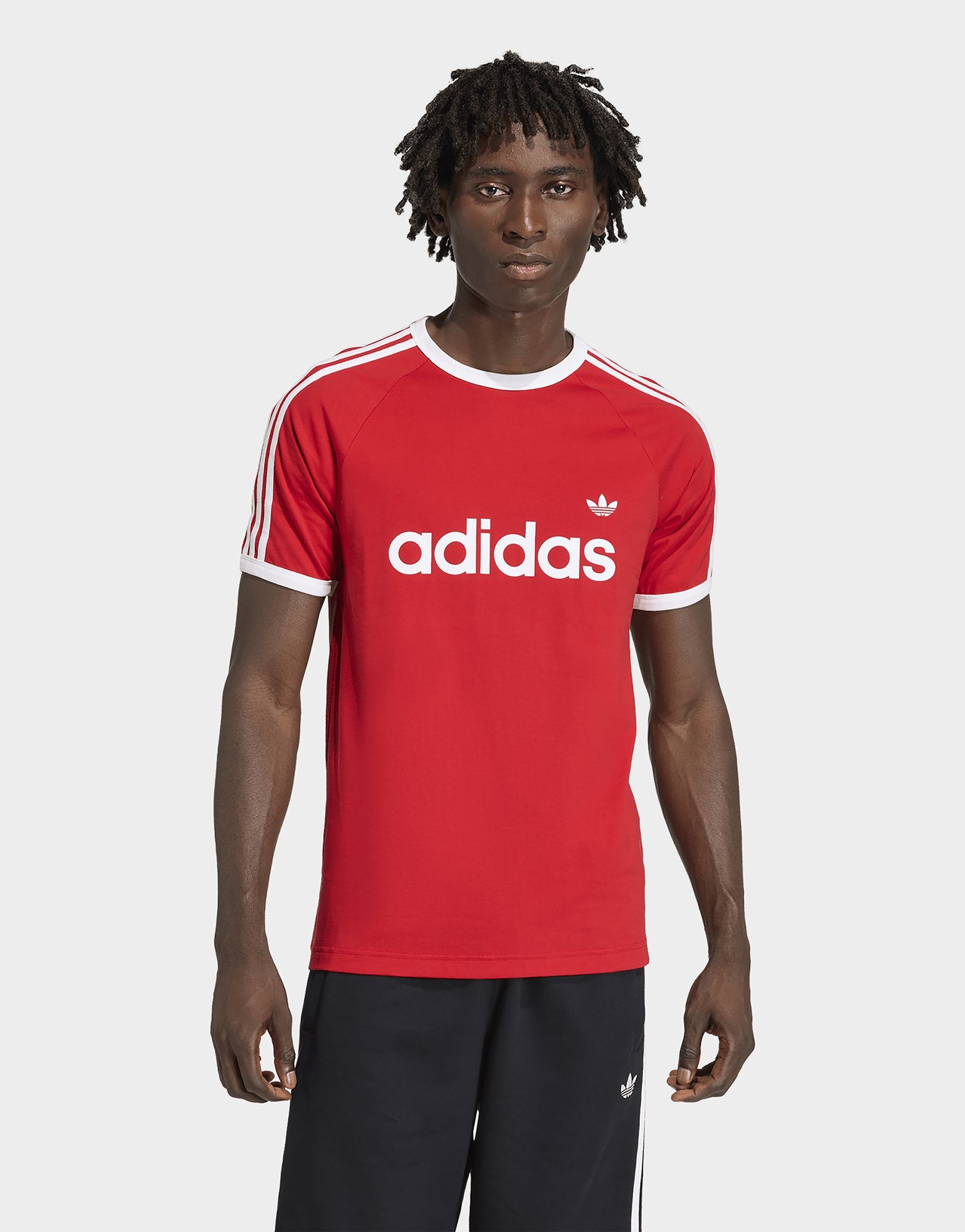 adidas 3-streifen Ringer T-shirt, Schmal Geschnitten