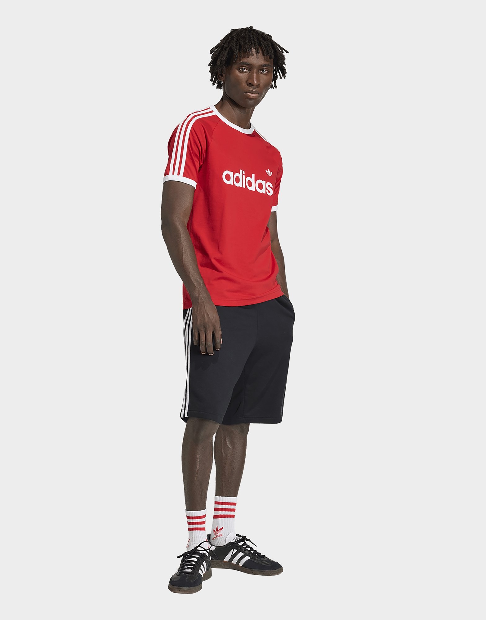 adidas 3-streifen Ringer T-shirt, Schmal Geschnitten