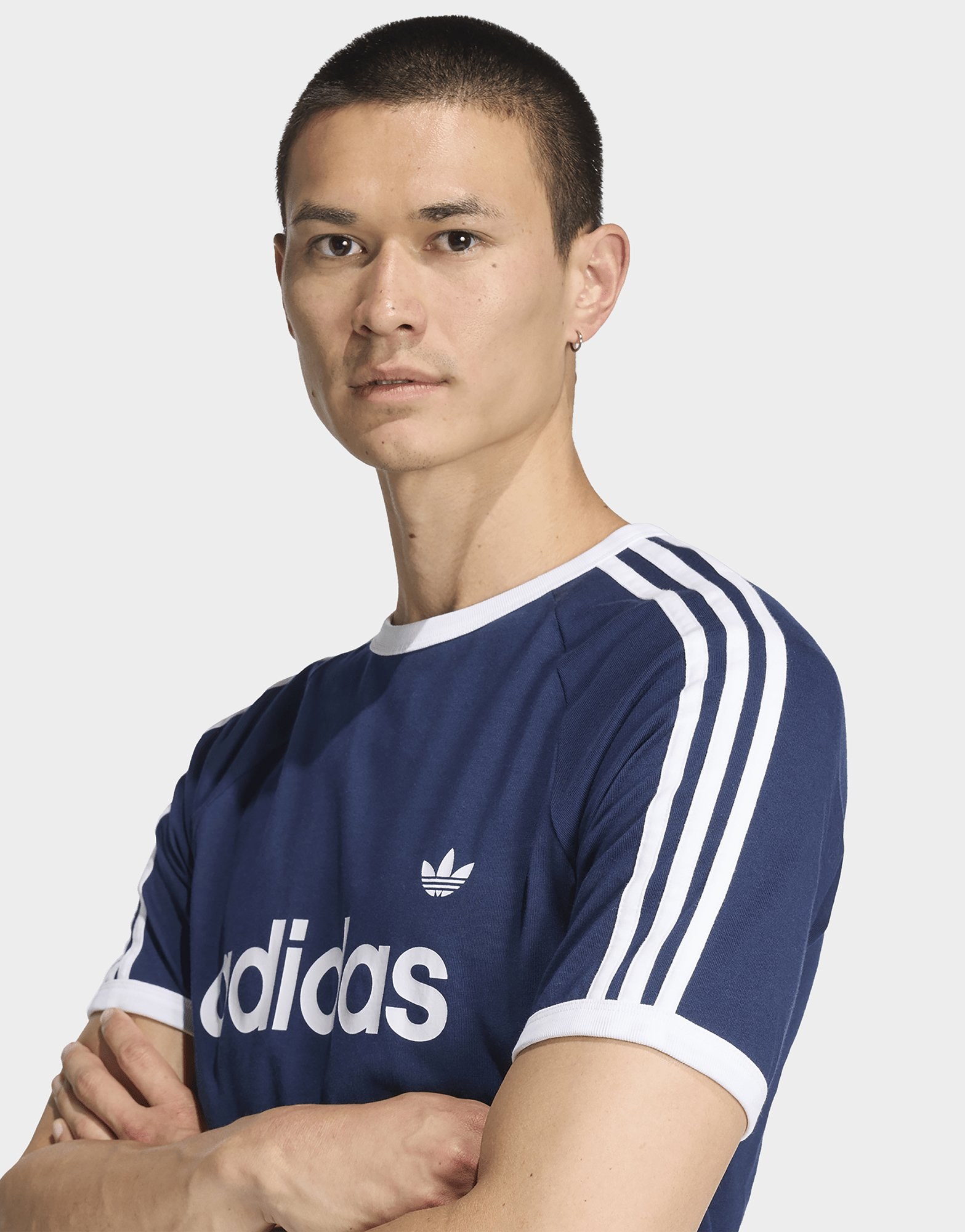 adidas 3-streifen Ringer T-shirt, Schmal Geschnitten