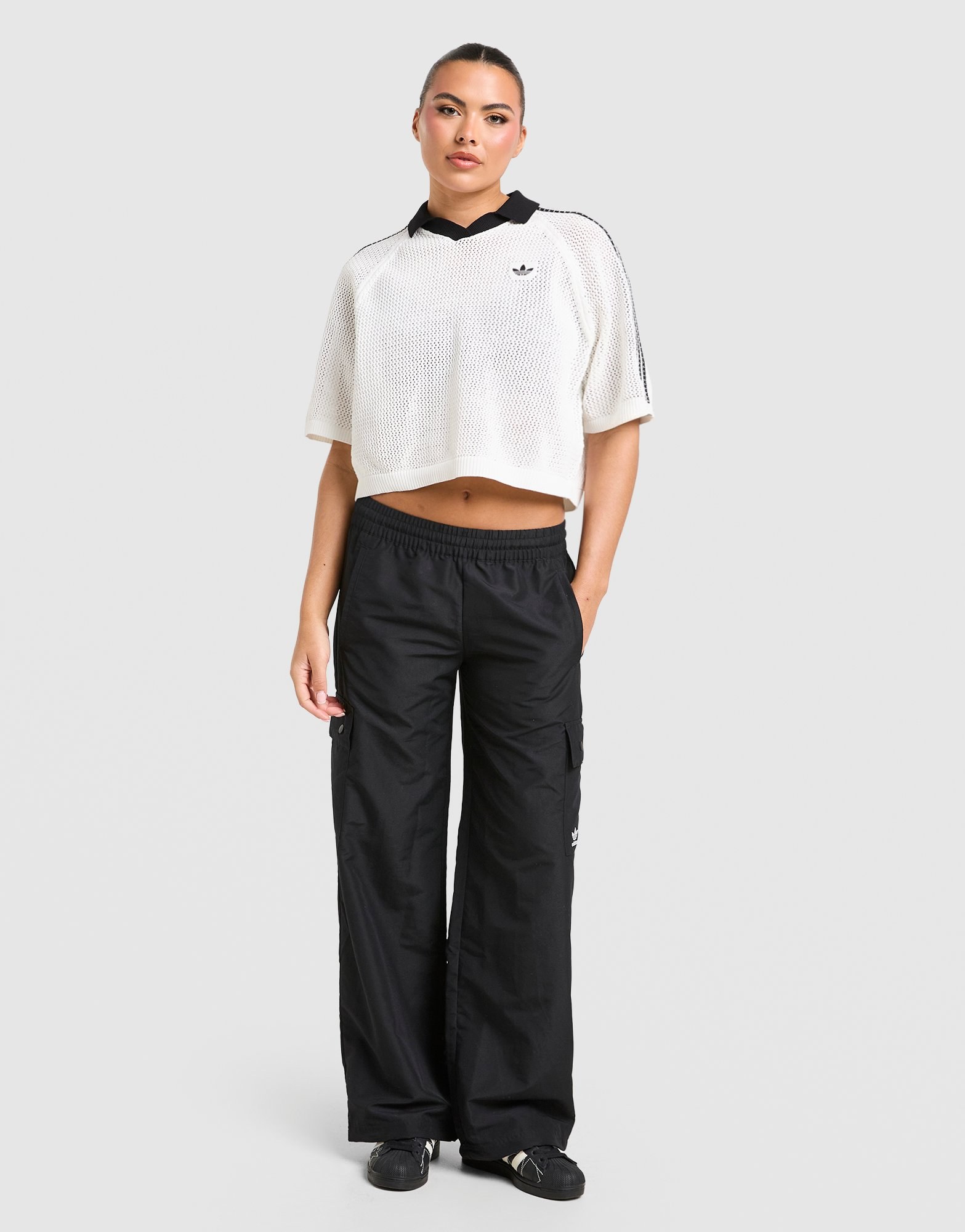 adidas Originals Knitted Crochet Poloshirt