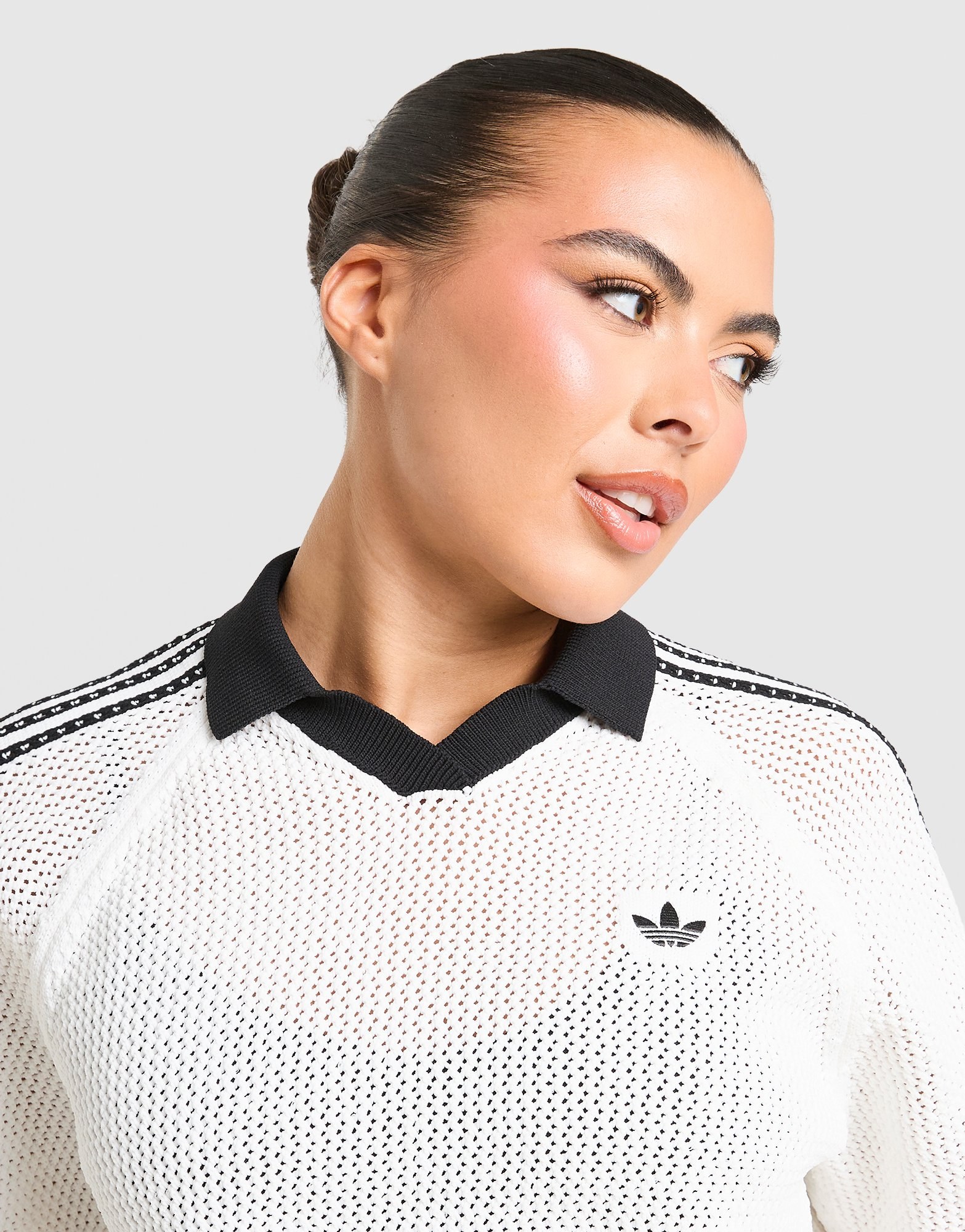 adidas Originals Knitted Crochet Poloshirt
