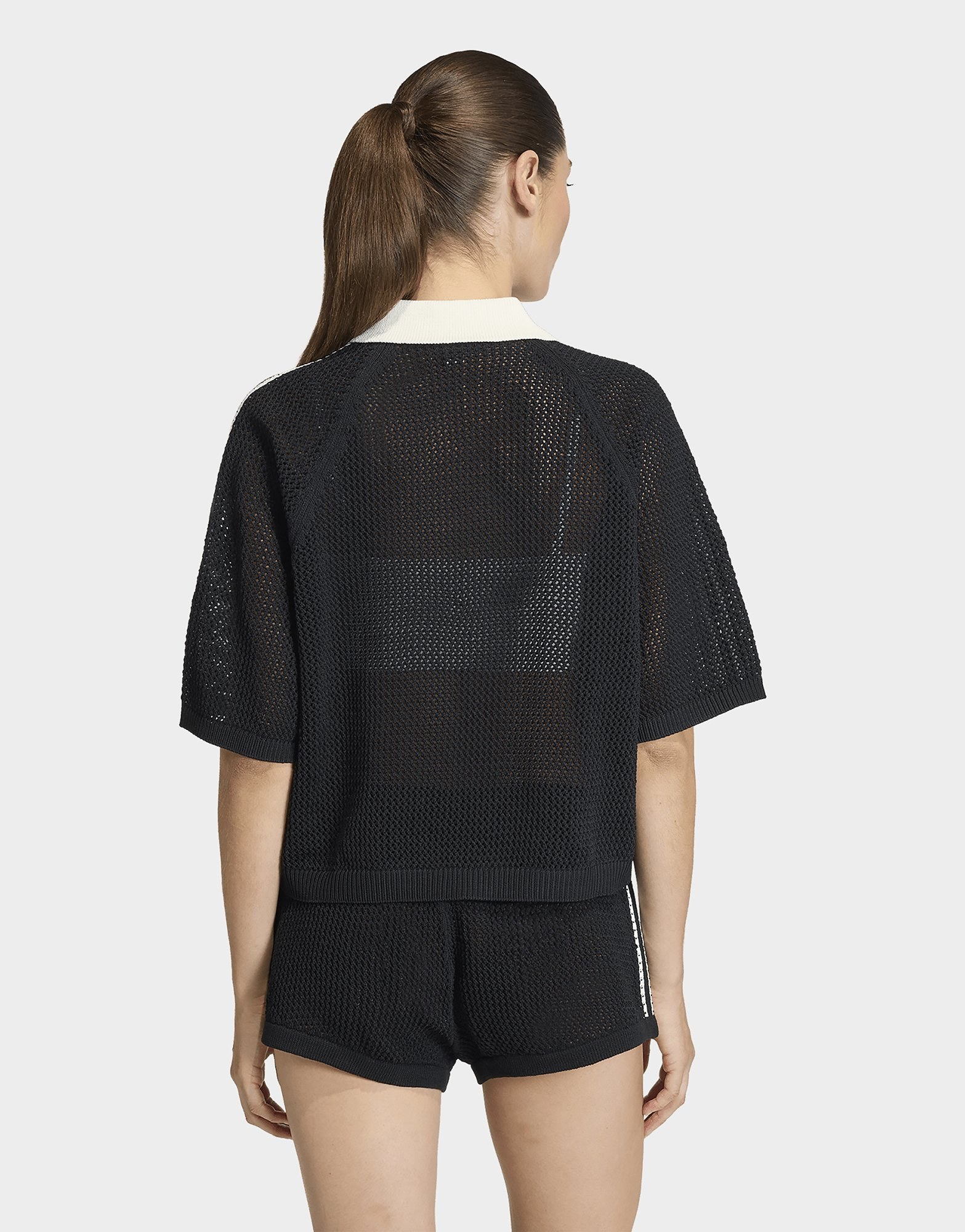 adidas Originals Knitted Crochet Poloshirt
