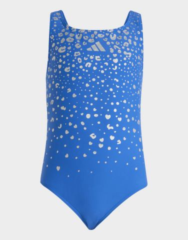 adidas Badeanzug mit V-förmigem Rückendesign und Glitzer-Details für Kinder